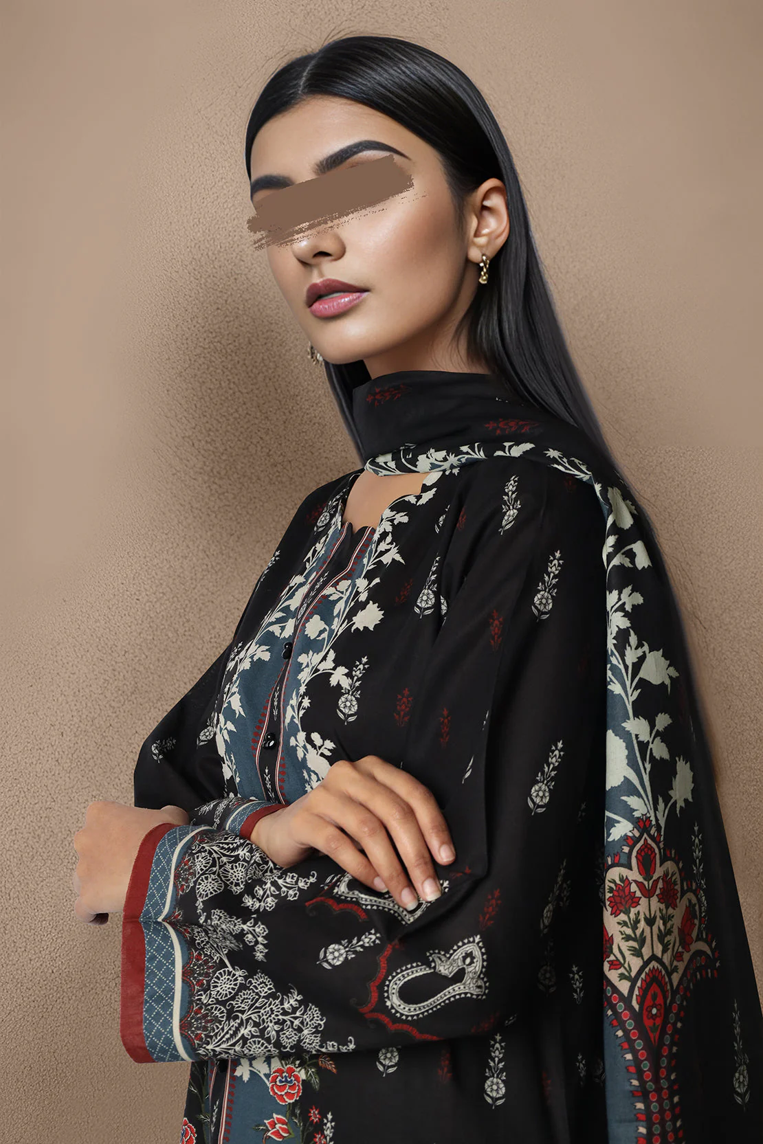 Unstitched Printed Lawn 2 Piece (Shirt/Trouser) - Image 2