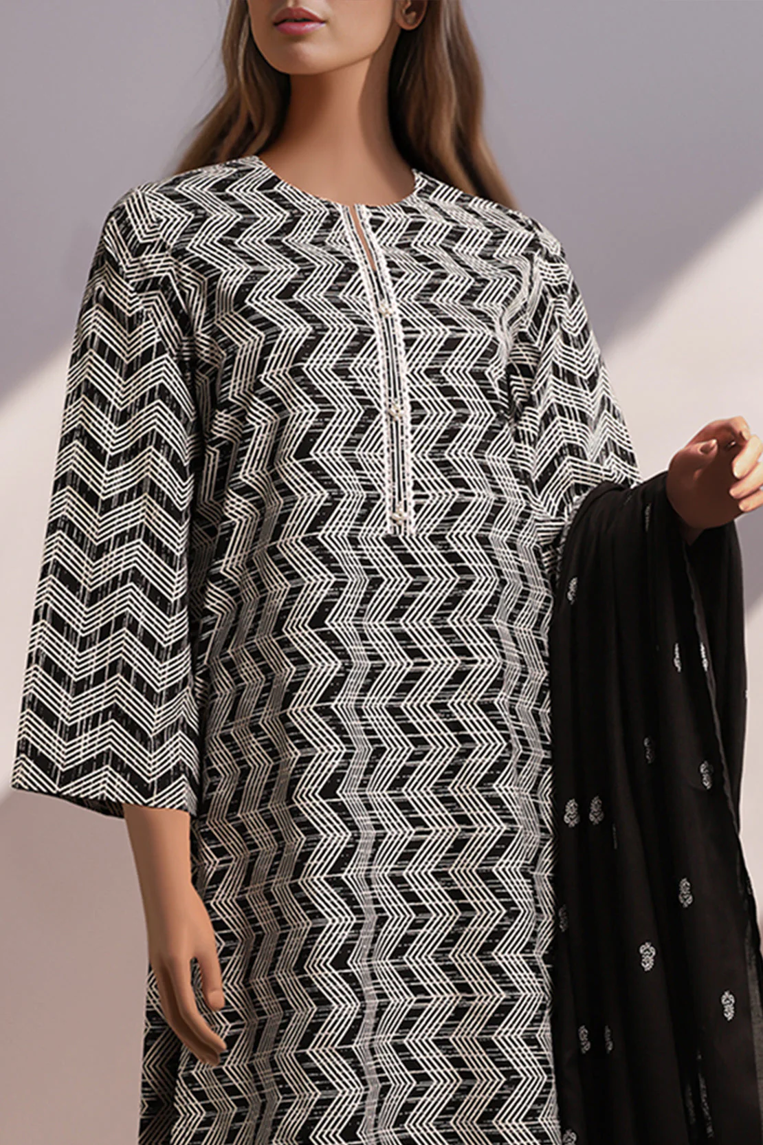Unstitched Printed Lawn 2 Piece (Shirt/Trouser) - Image 2