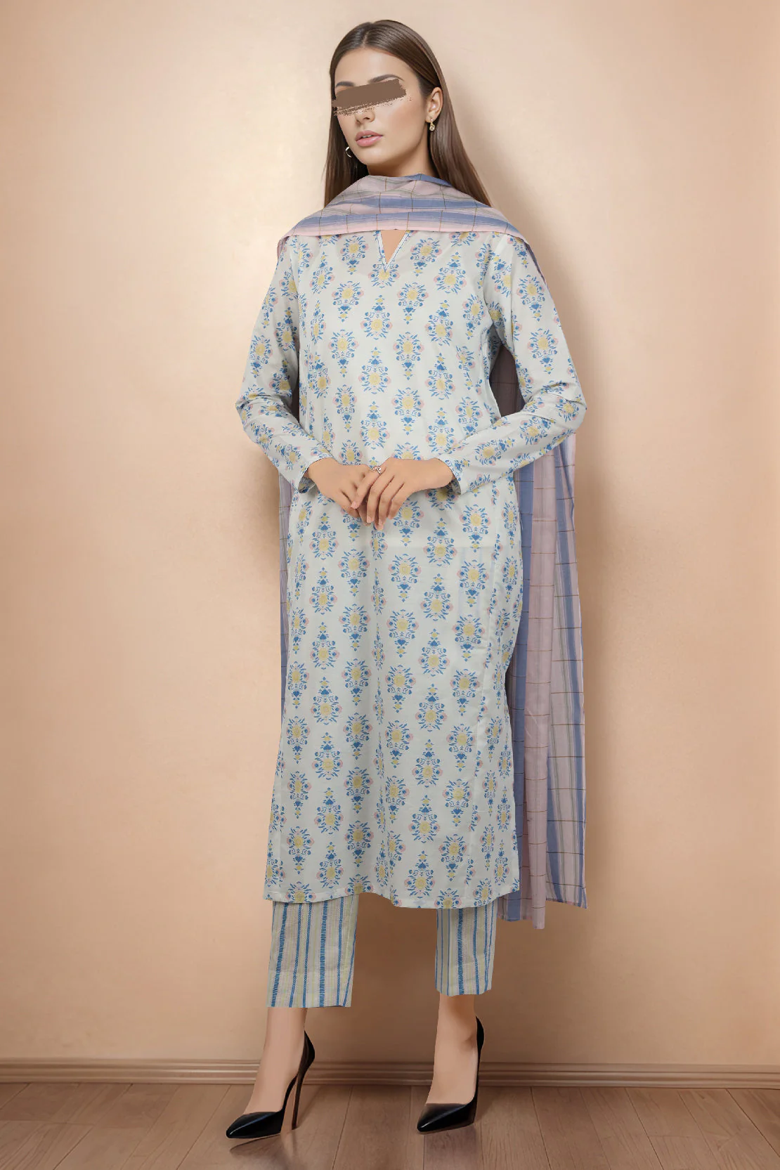 Unstitched Printed Lawn 2 Piece (Shirt/Trouser) - Image 2