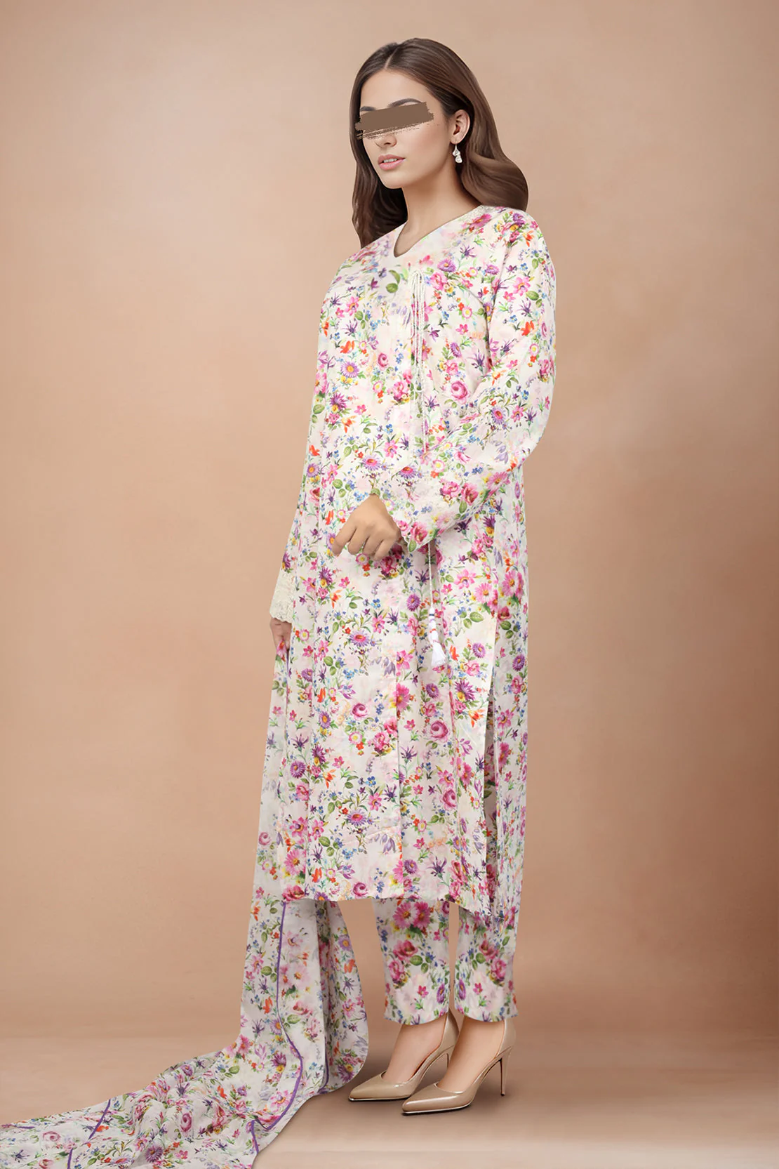 Unstitched Printed Lawn 2 Piece (Shirt/Trouser)
