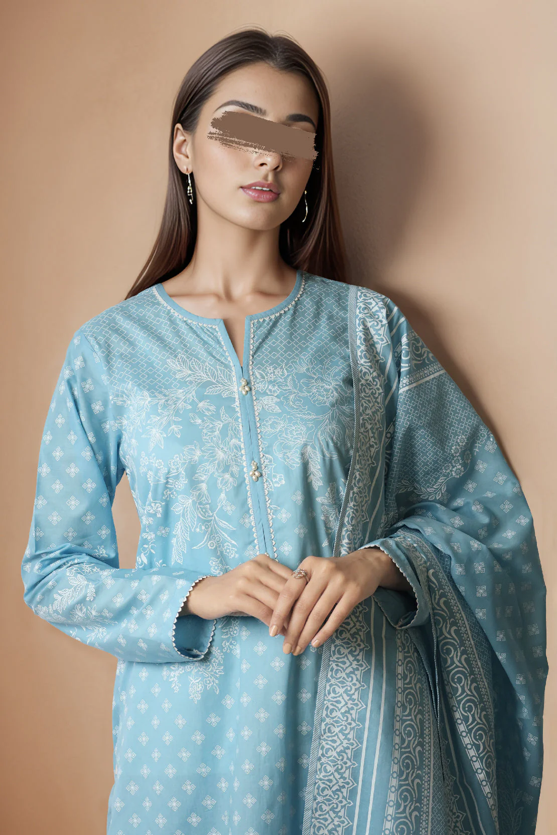 Unstitched Printed Lawn 2 Piece (Shirt/Trouser) - Image 3
