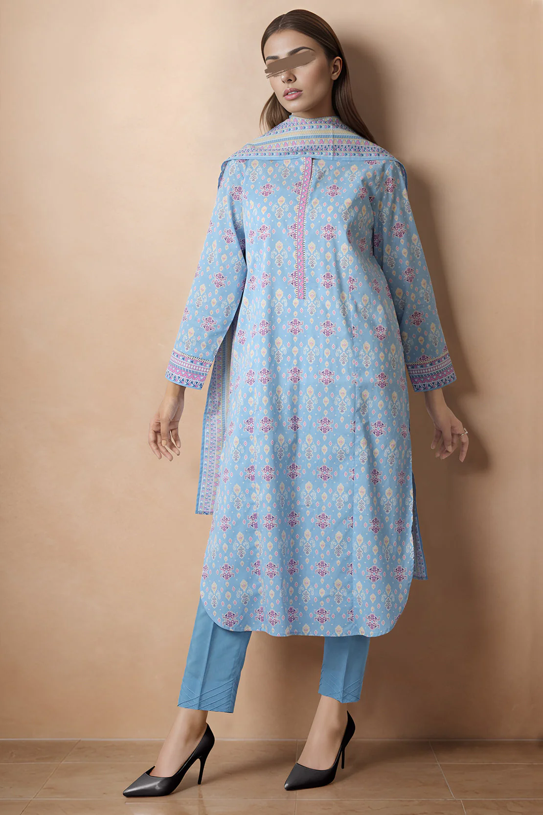 Unstitched Printed Lawn 2 Piece (Shirt/Trouser) - Image 3