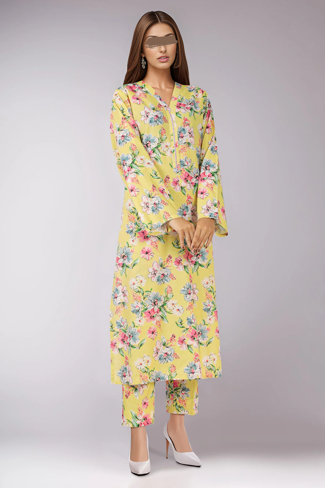Unstitched Printed Lawn 2 Piece (Shirt/Trouser)