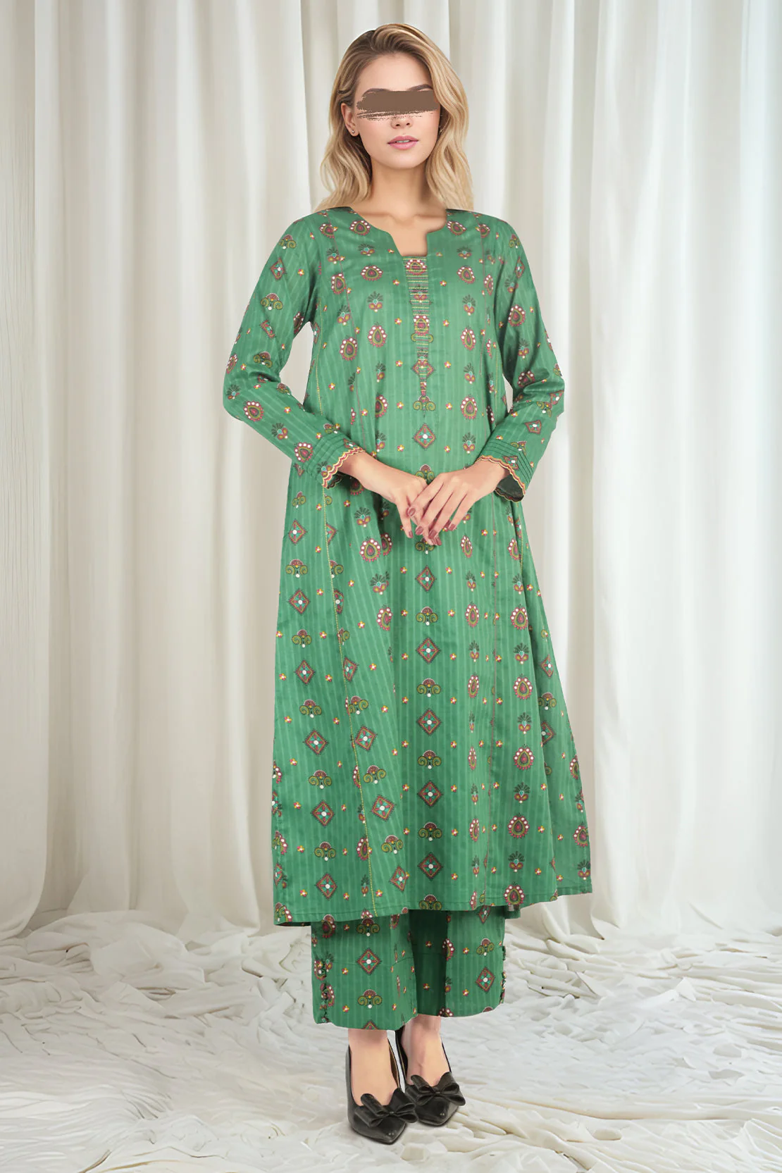 Unstitched Printed Lawn 2 Piece (Shirt/Trouser)