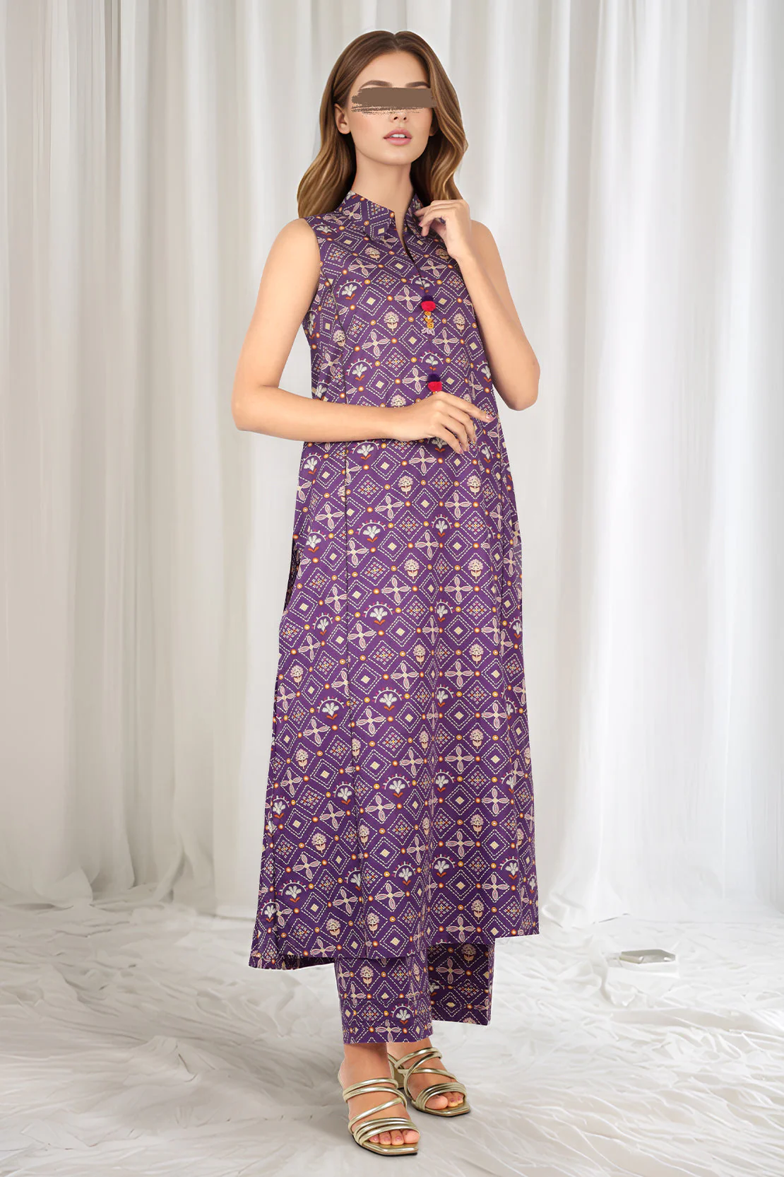Unstitched Printed Lawn 2 Piece (Shirt/Trouser)