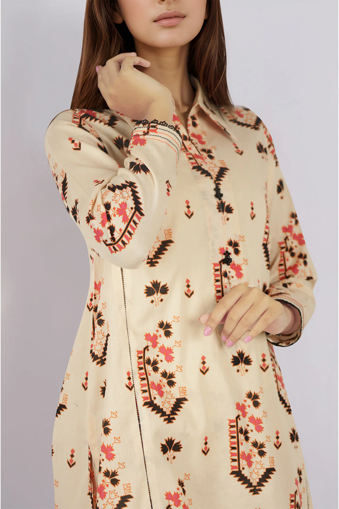 Unstitched Printed Lawn 2 Piece (Shirt/Trouser) - Image 3