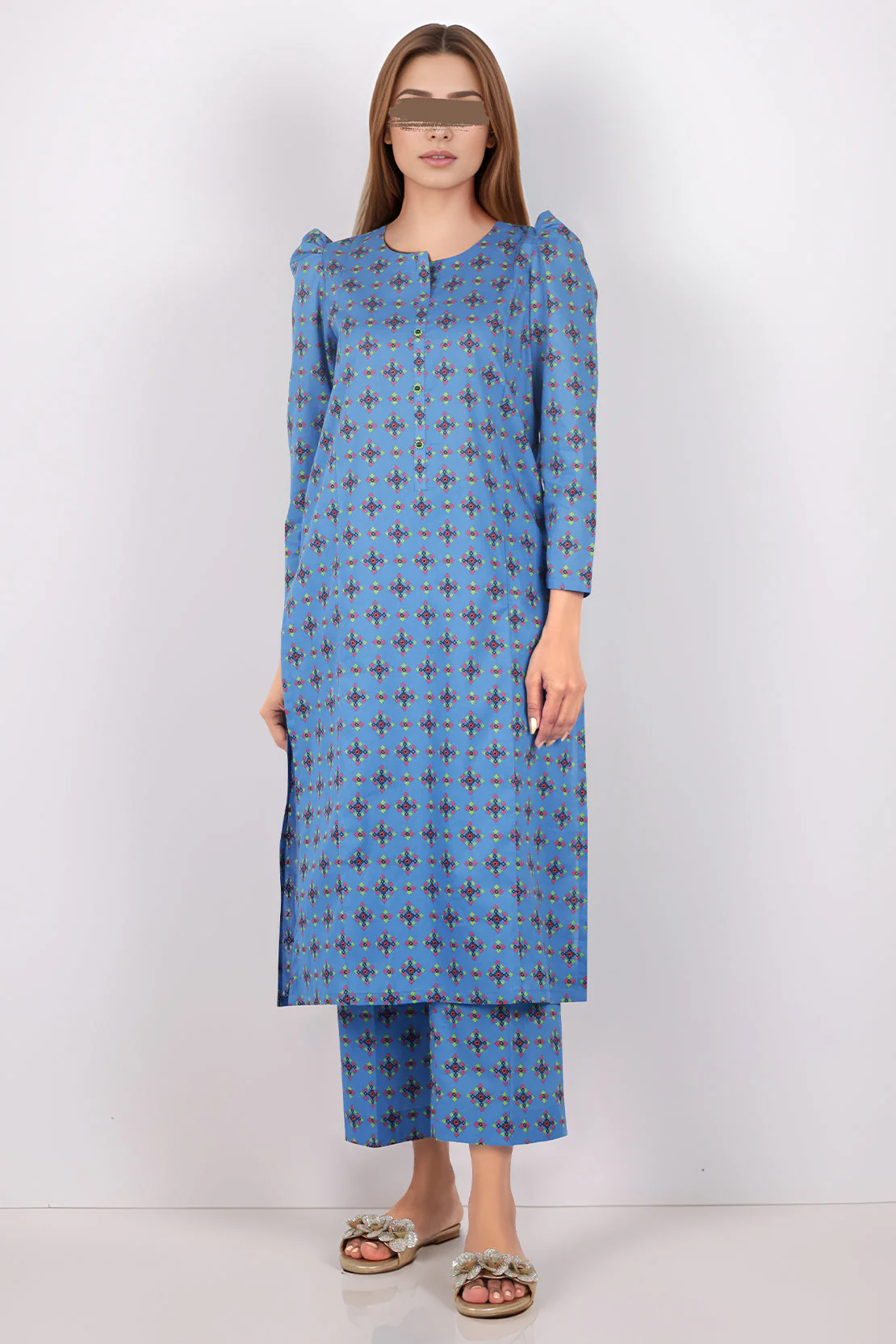 Unstitched Printed Lawn 2 Piece (Shirt/Trouser)