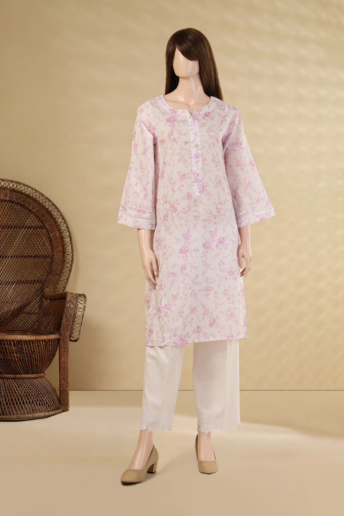Unstitched Printed Lawn 2 Piece (Shirt/Trouser)