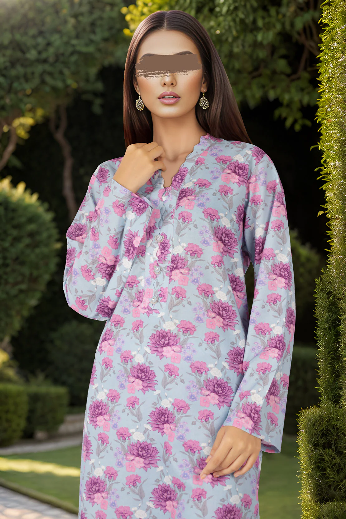 Unstitched Printed Lawn 2 Piece (Shirt/Trouser) - Image 3