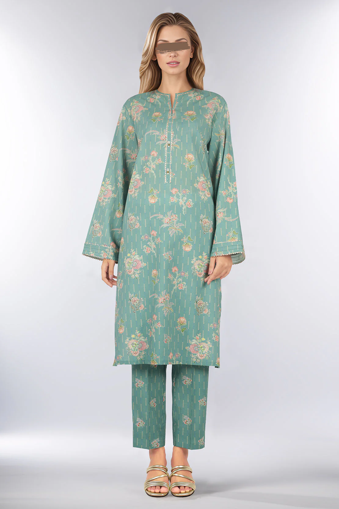 Unstitched Printed Lawn 2 Piece (Shirt/Trouser)