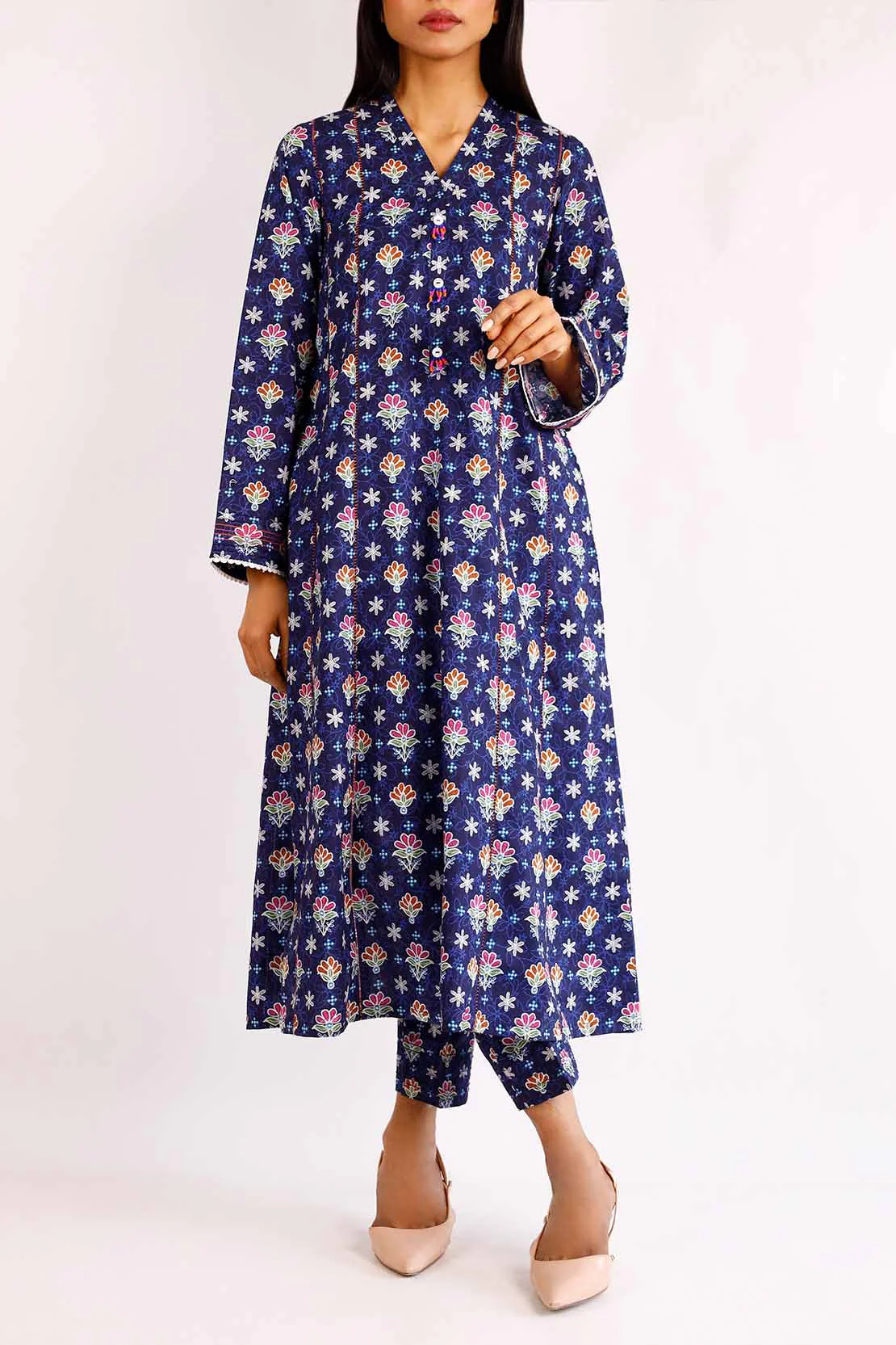 Unstitched Printed Lawn 2 Piece (Shirt/Trouser)