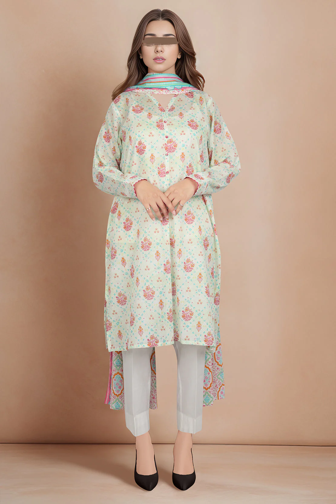 Unstitched Printed Lawn 2 Piece (Shirt/Trouser) - Image 2