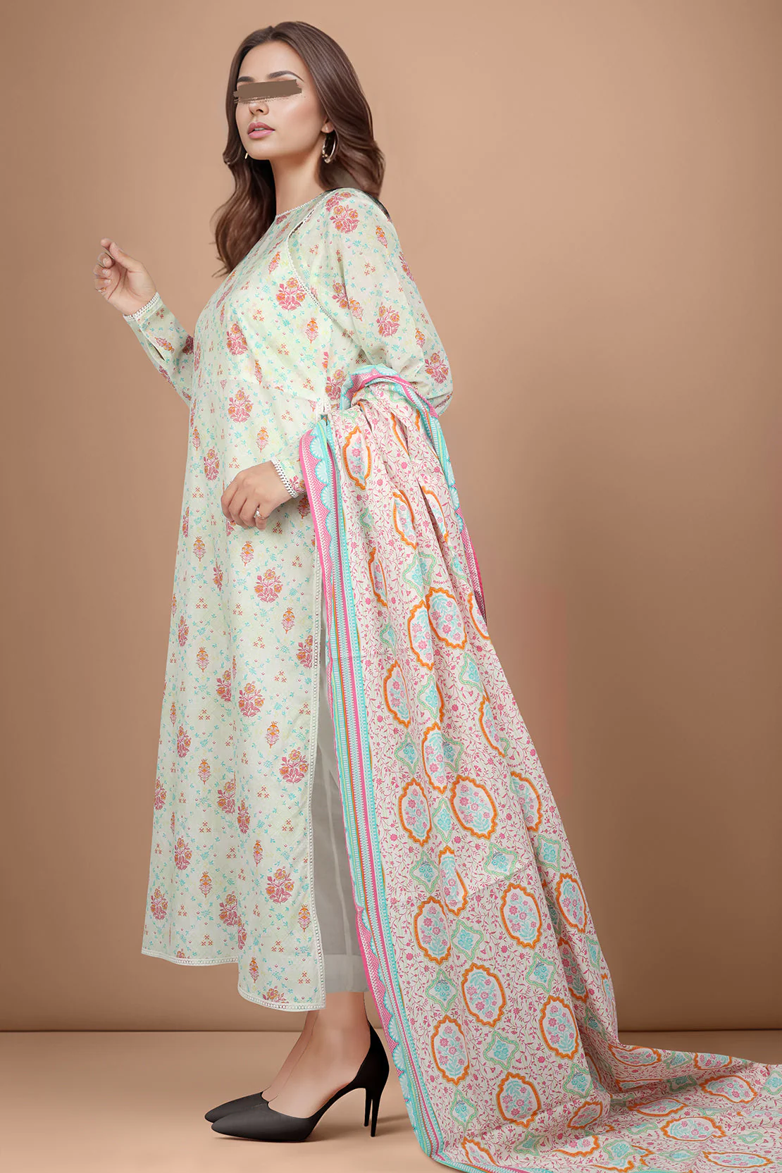 Unstitched Printed Lawn 2 Piece (Shirt/Trouser) - Image 5