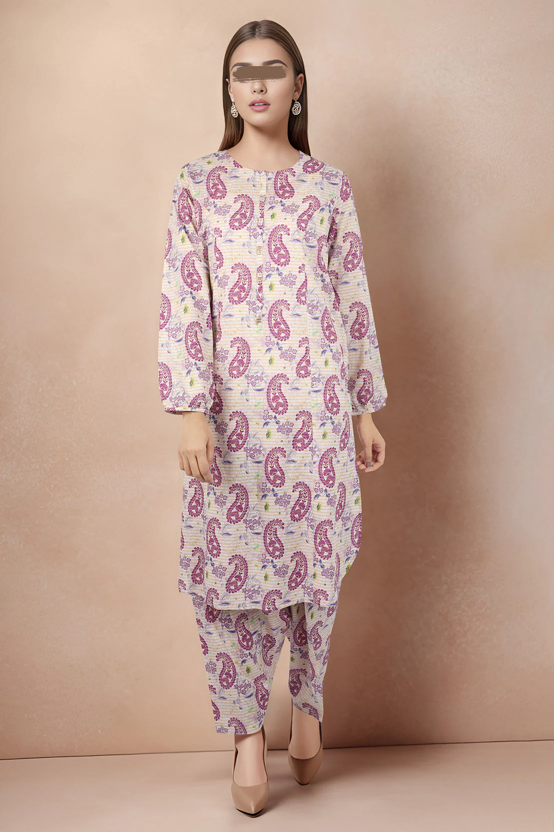 Unstitched Printed Lawn 2 Piece (Shirt/Trouser)