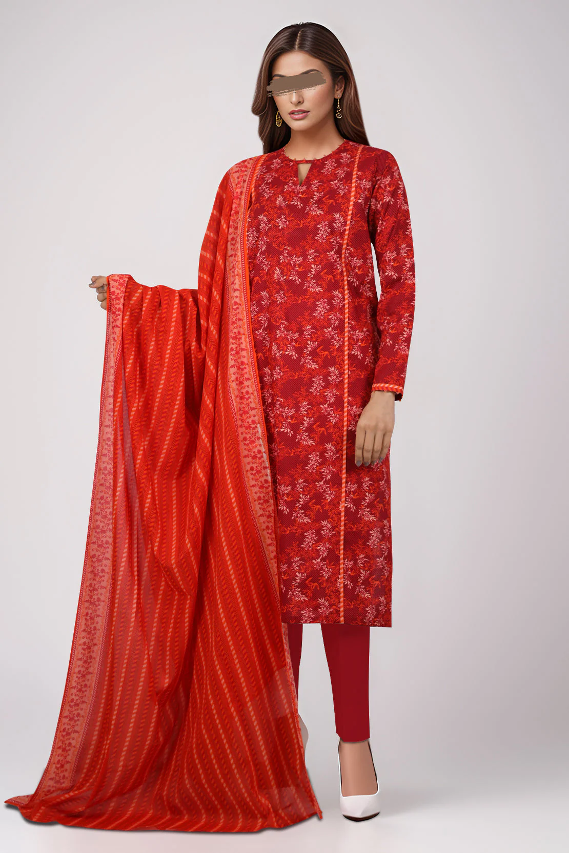 Unstitched Printed Lawn 2 Piece (Shirt/Trouser)