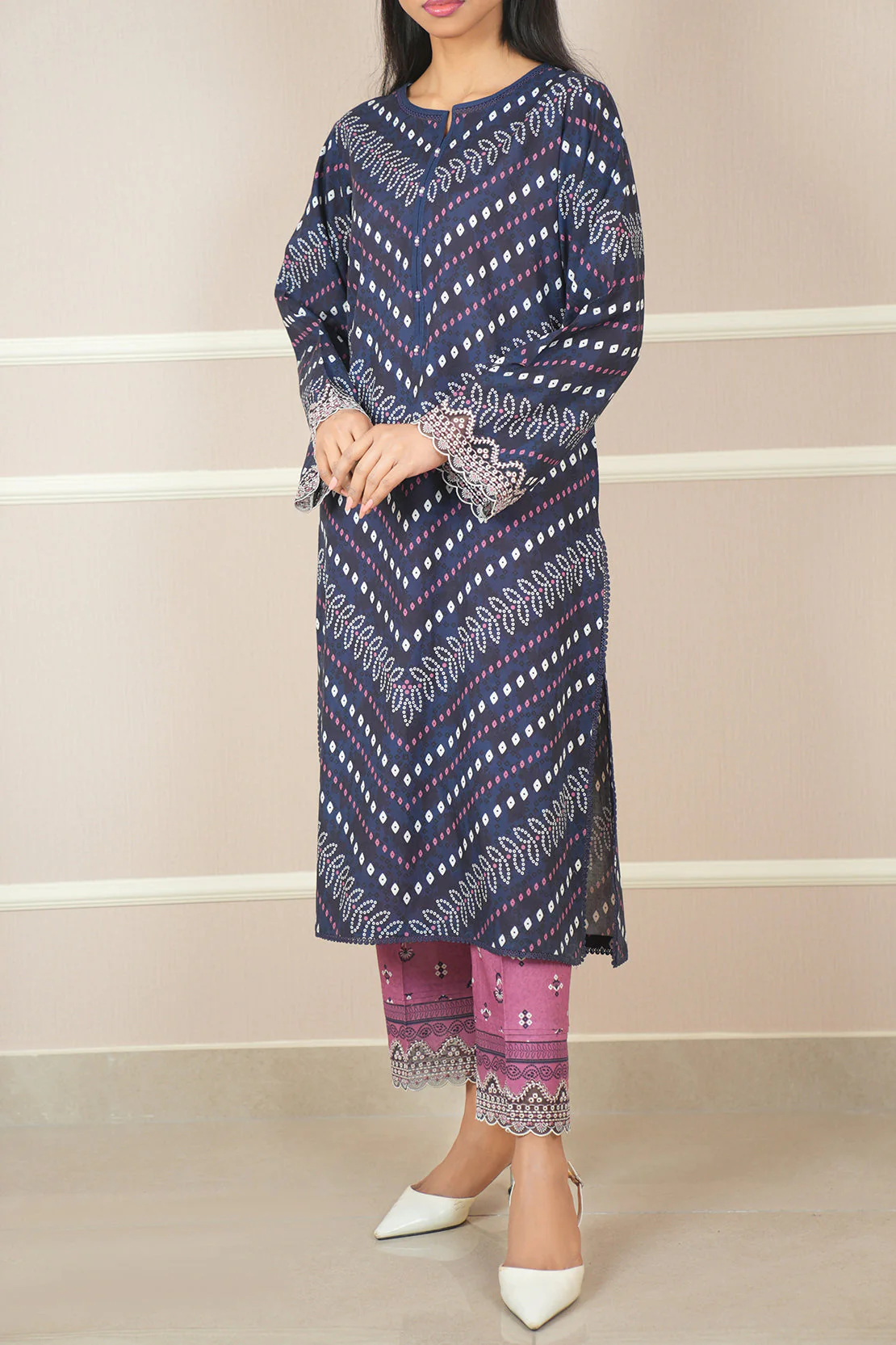 Unstitched Printed Lawn 2 Piece (Shirt/Trouser) - Image 2