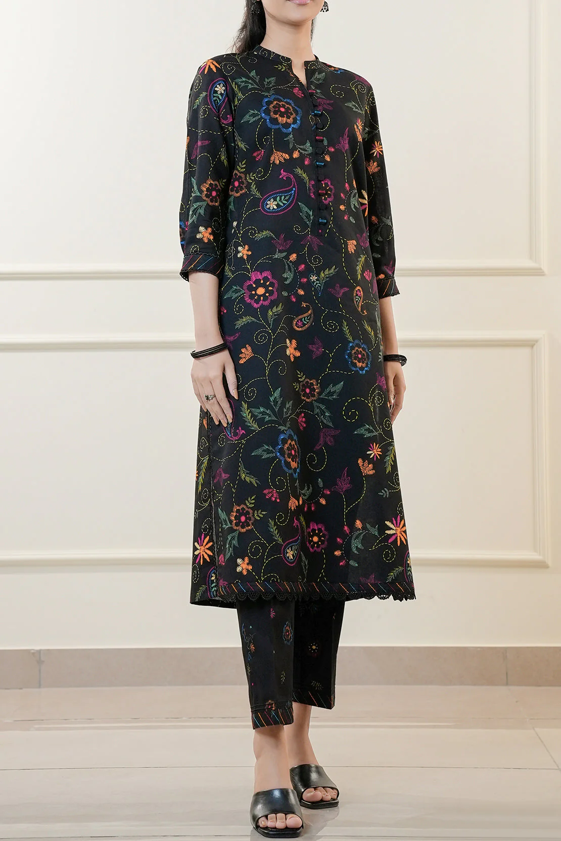 Unstitched Printed Lawn 2 Piece (Shirt/Trouser) - Image 2
