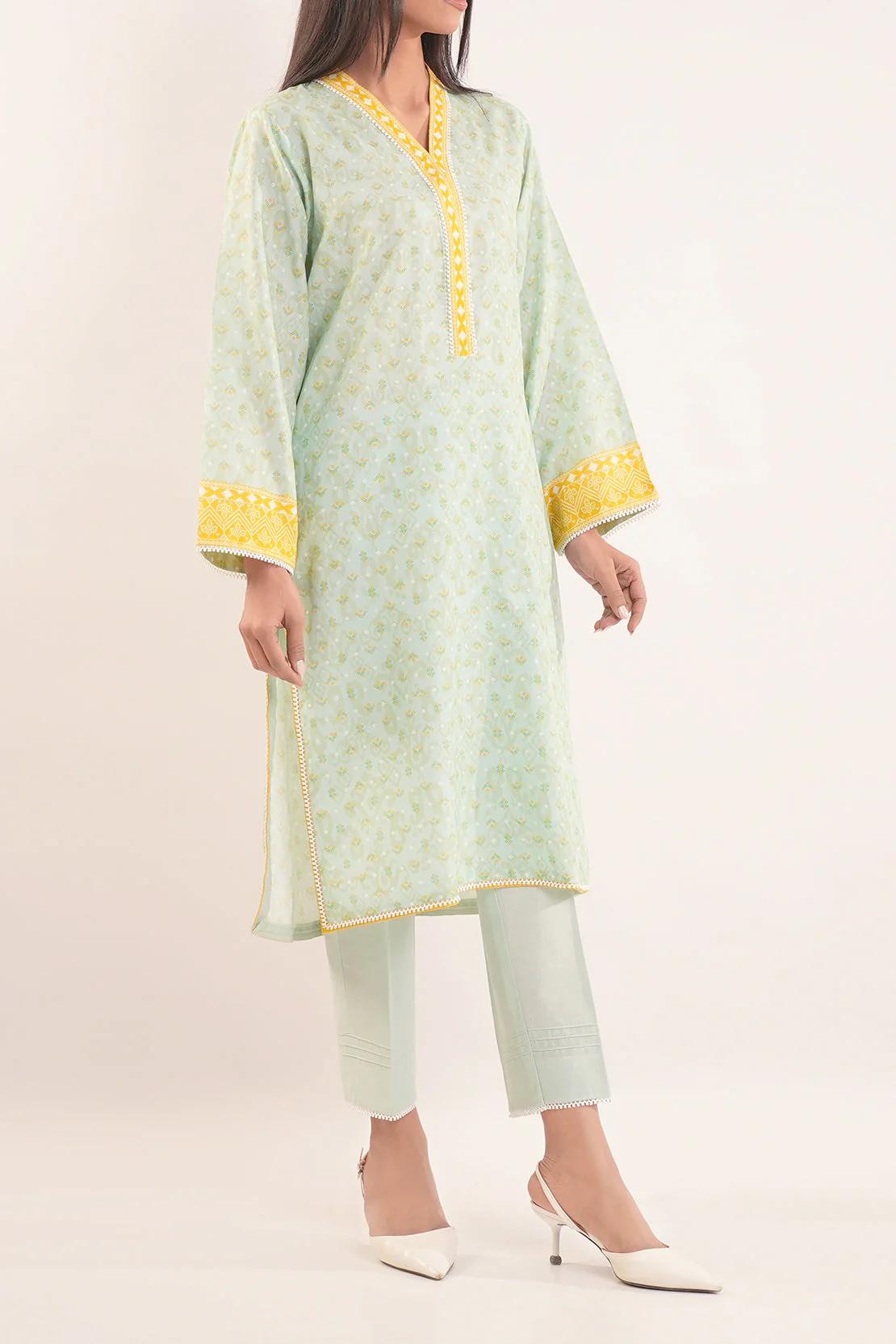 Unstitched Printed Lawn 2 Piece (Shirt/Trouser) - Image 3
