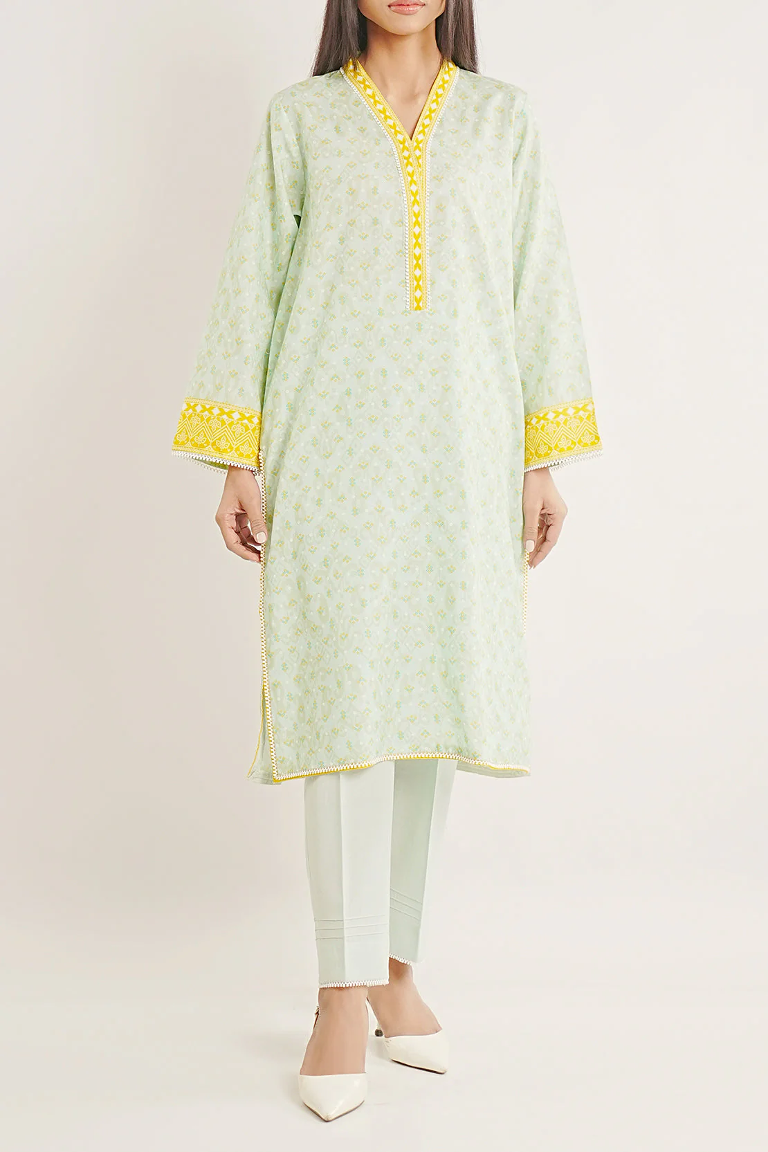Unstitched Printed Lawn 2 Piece (Shirt/Trouser) - Image 4