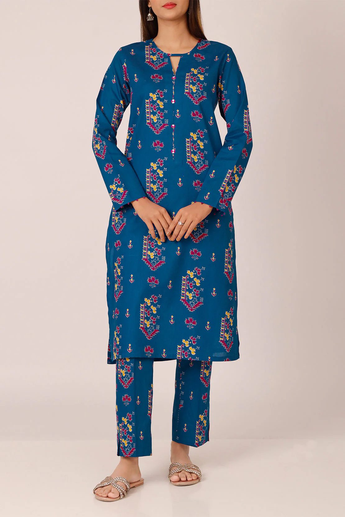 Unstitched Printed Lawn 2 Piece (Shirt/Trouser) - Image 2