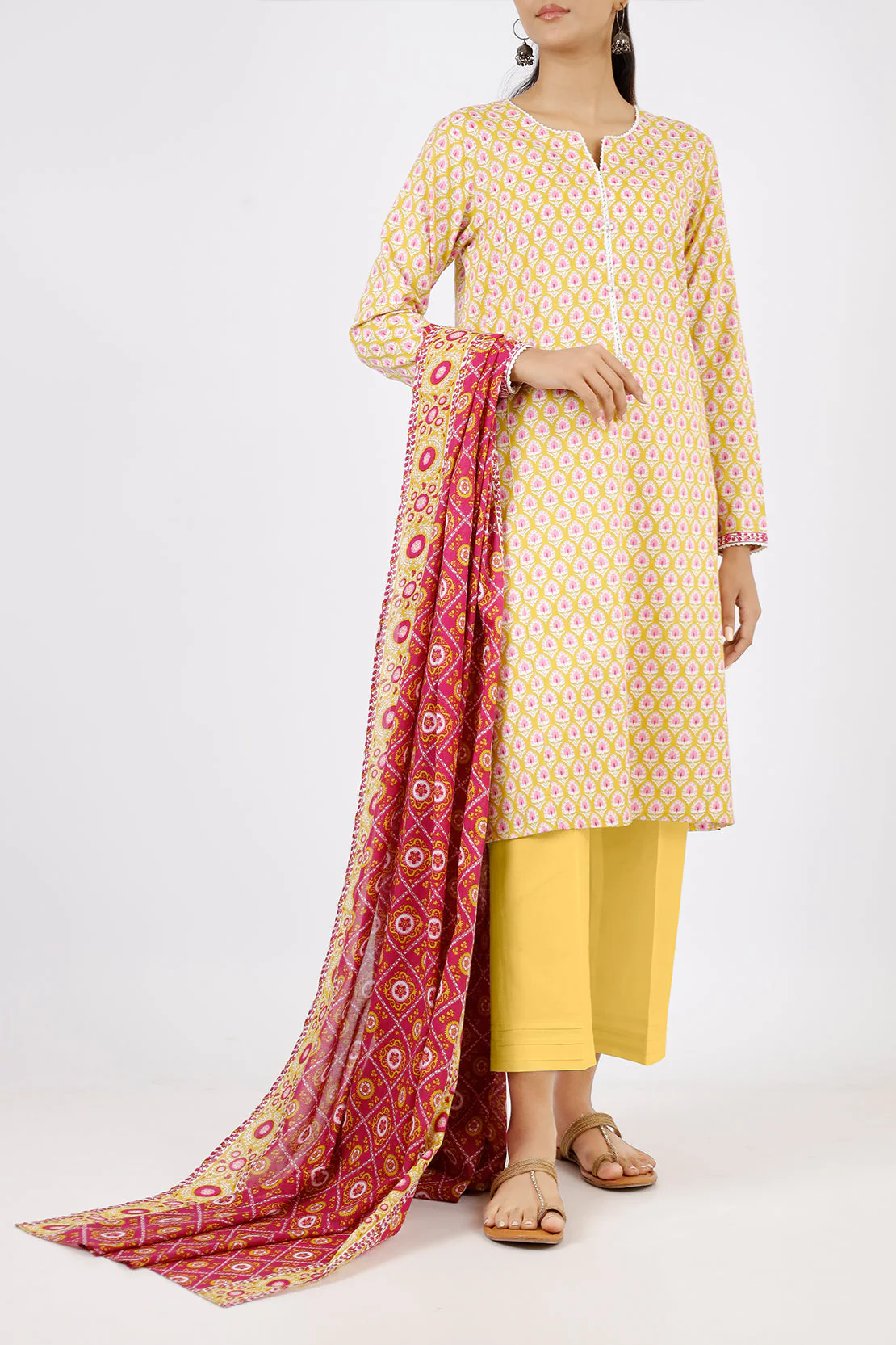 Unstitched Printed Lawn 2 Piece (Shirt/Trouser) - Image 2