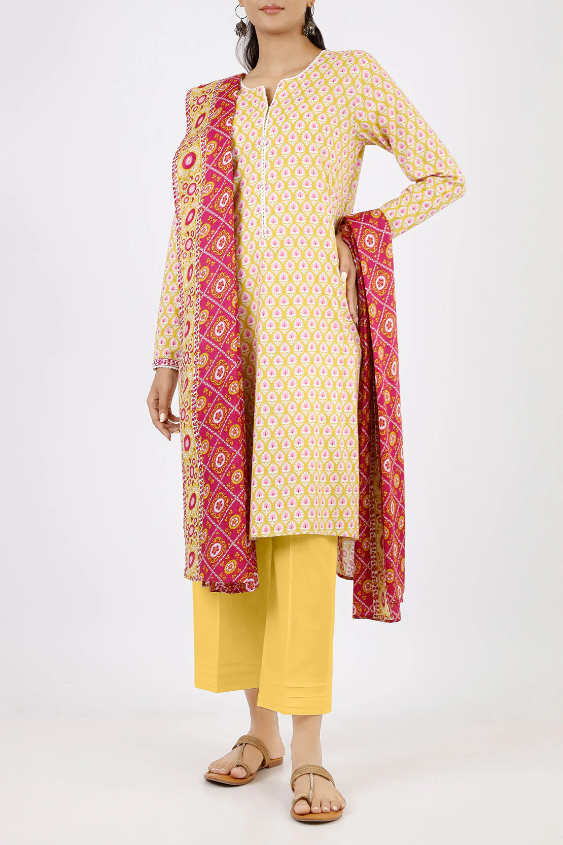 Unstitched Printed Lawn 2 Piece (Shirt/Trouser) - Image 3