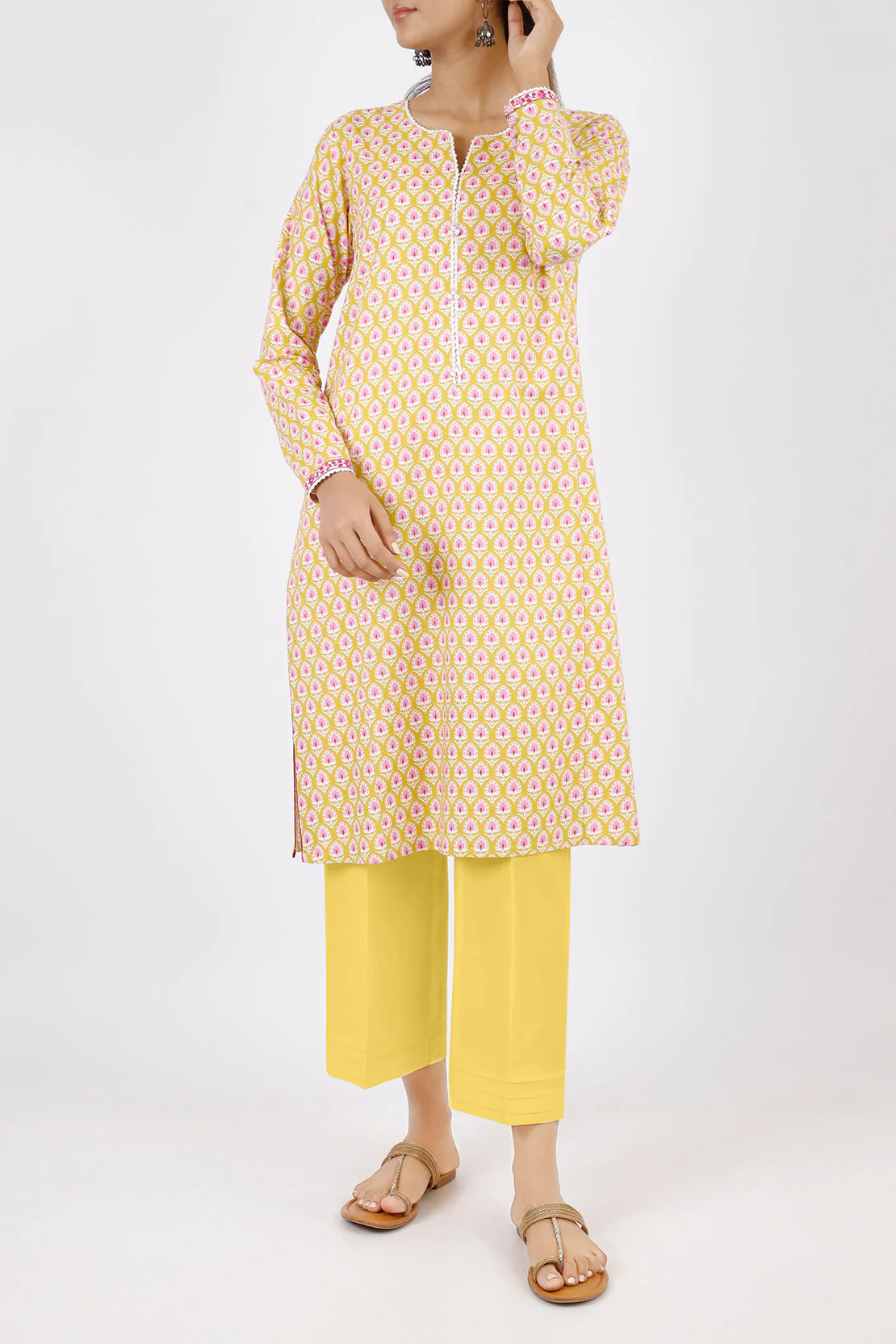 Unstitched Printed Lawn 2 Piece (Shirt/Trouser) - Image 4