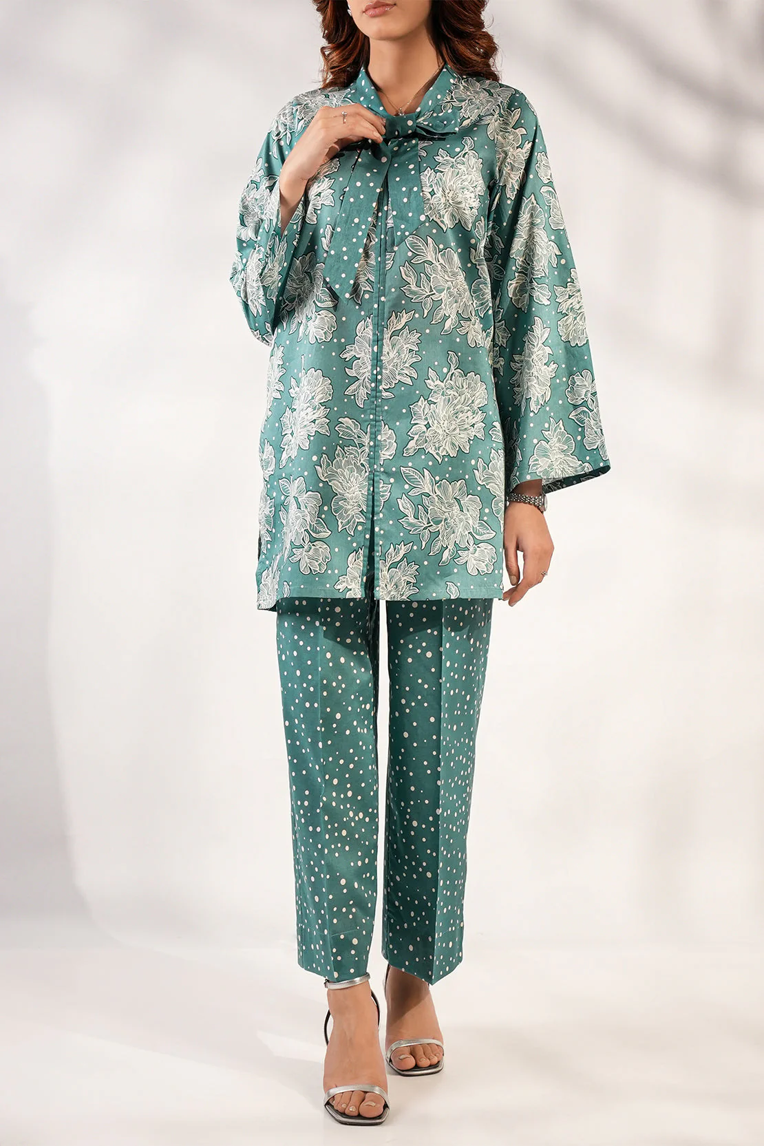 Unstitched Printed Lawn 2 Piece (Shirt/Trouser) - Image 2