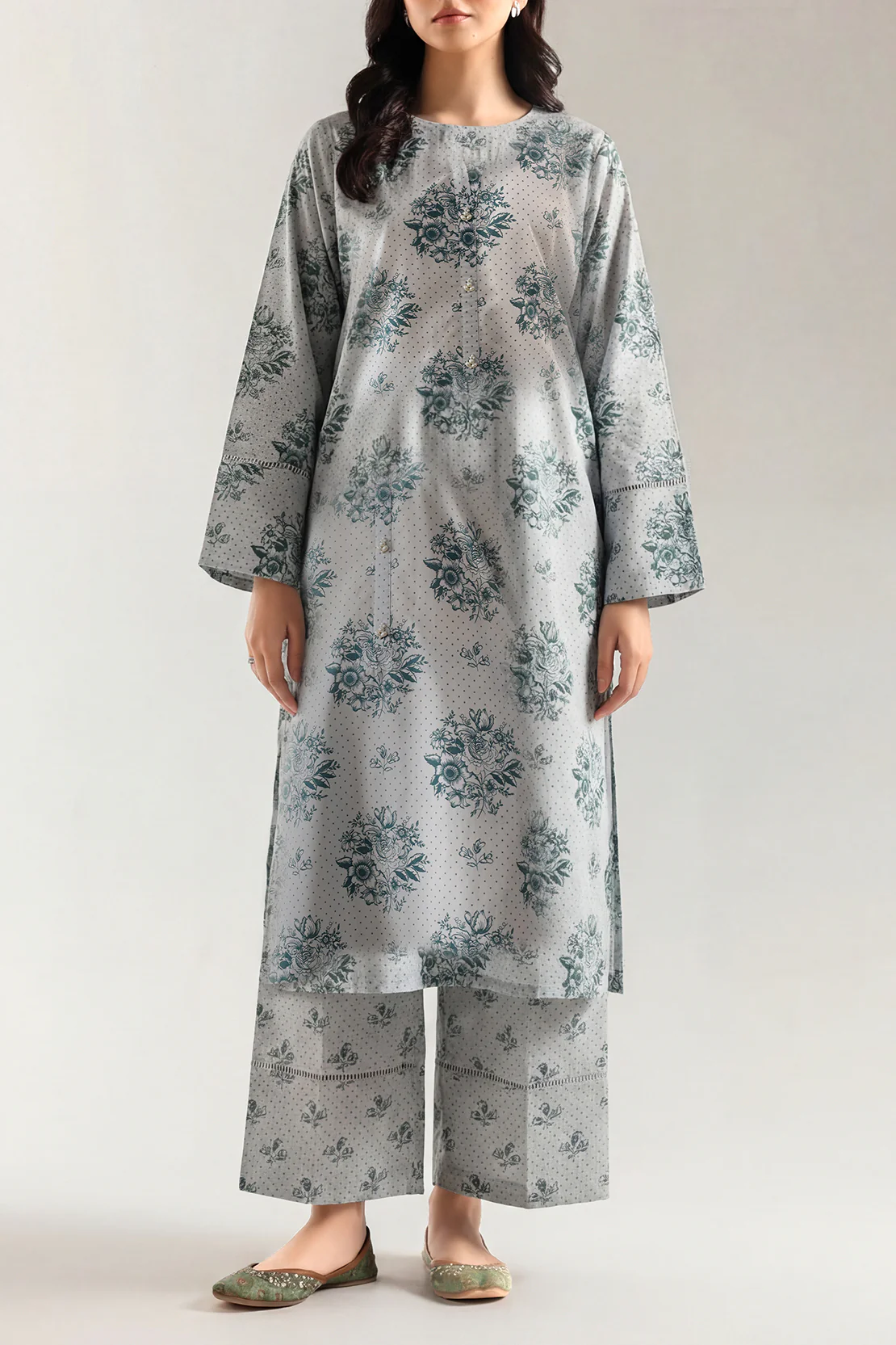 Unstitched Printed Lawn 2 Piece (Shirt/Trouser)
