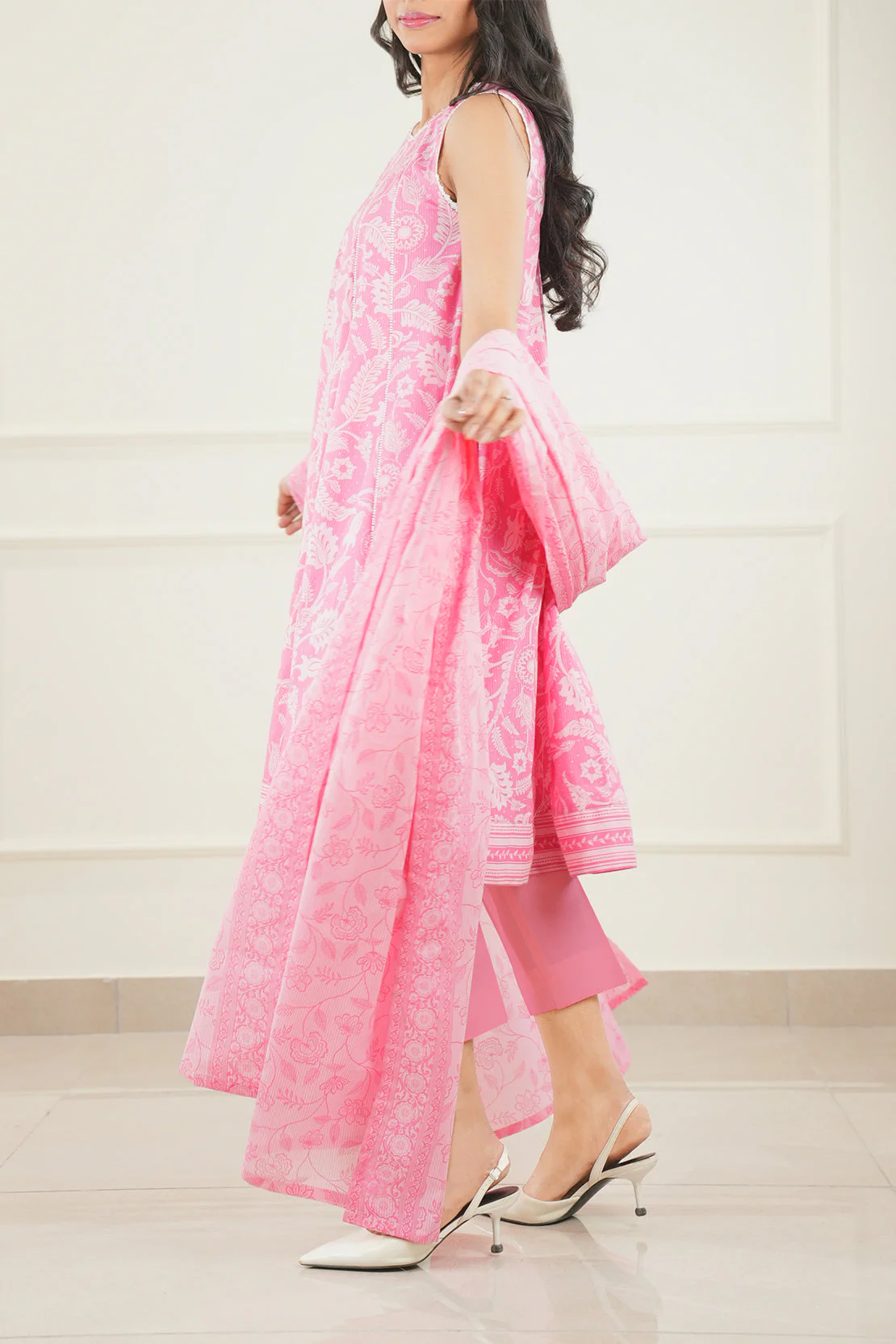 Unstitched Printed Lawn 2 Piece (Shirt/Trouser) - Image 3
