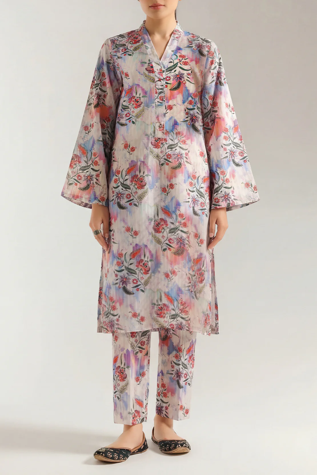 Unstitched Printed Lawn 2 Piece (Shirt/Trouser)