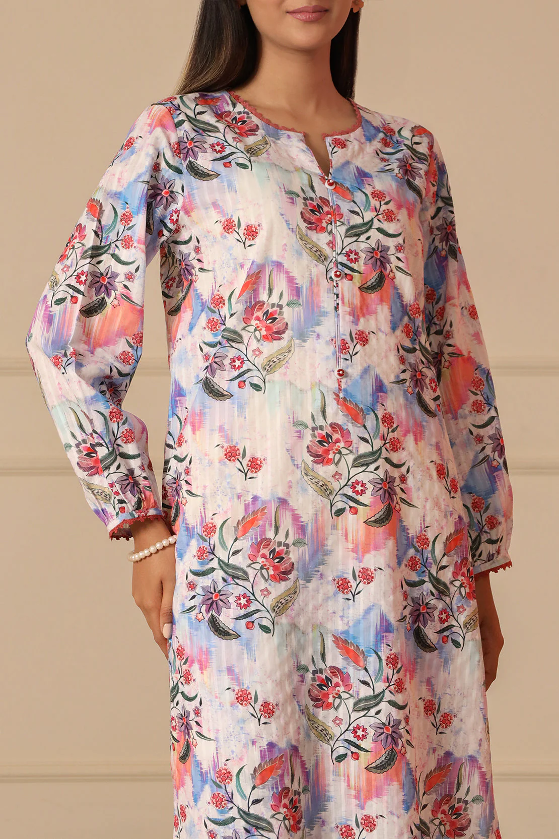 Unstitched Printed Lawn 2 Piece (Shirt/Trouser) - Image 2