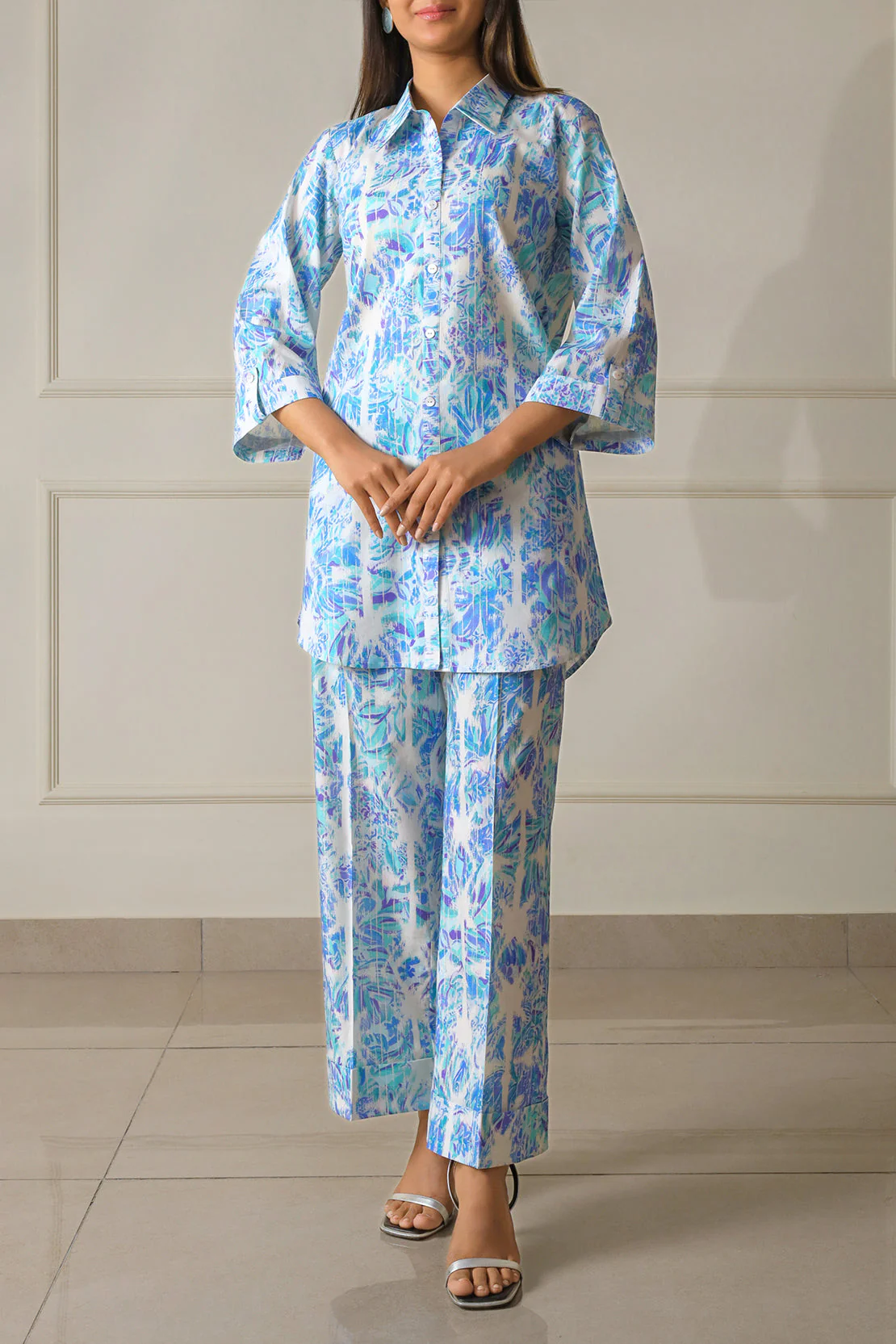 Unstitched Printed Lawn 2 Piece (Shirt/Trouser) - Image 2