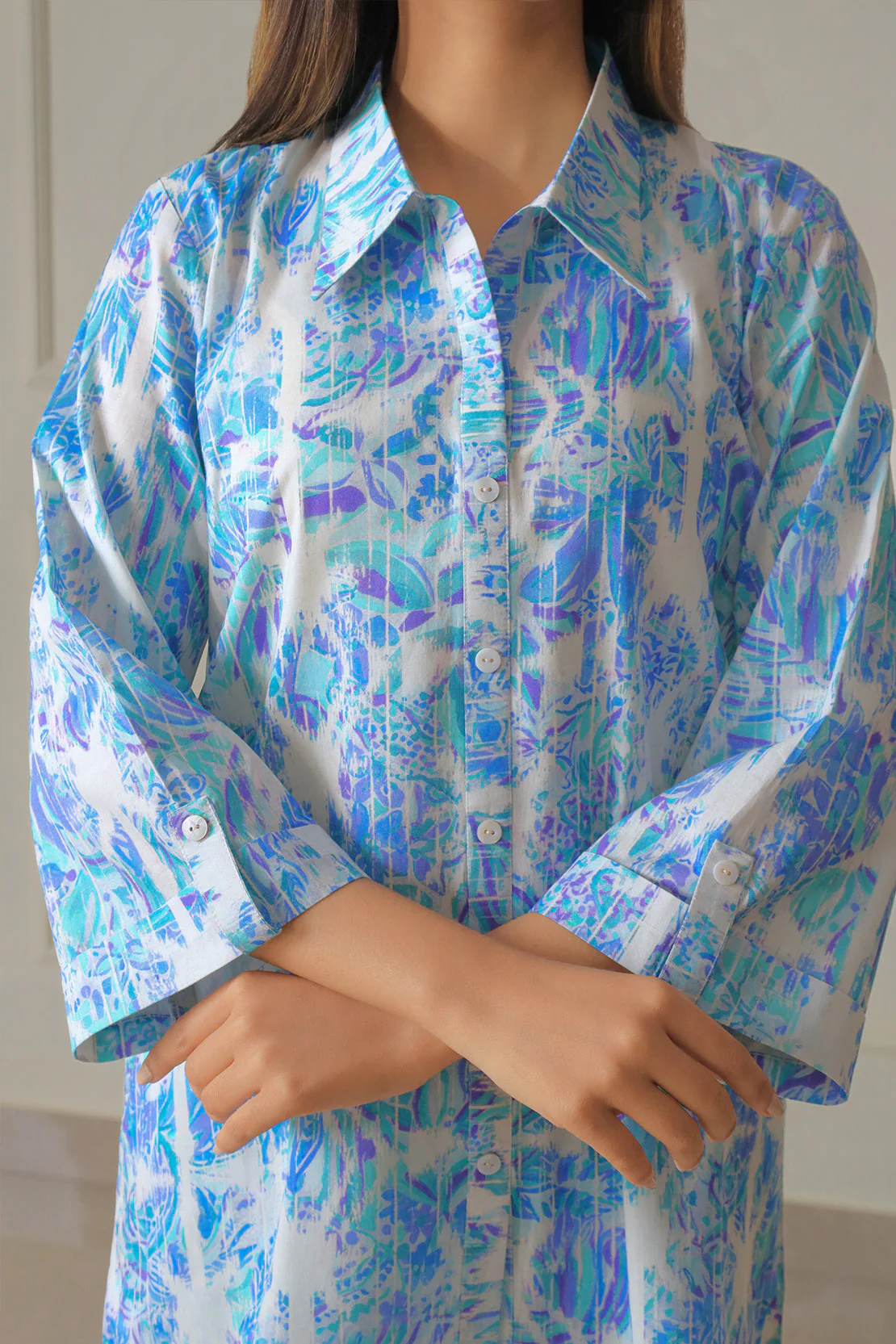 Unstitched Printed Lawn 2 Piece (Shirt/Trouser) - Image 8