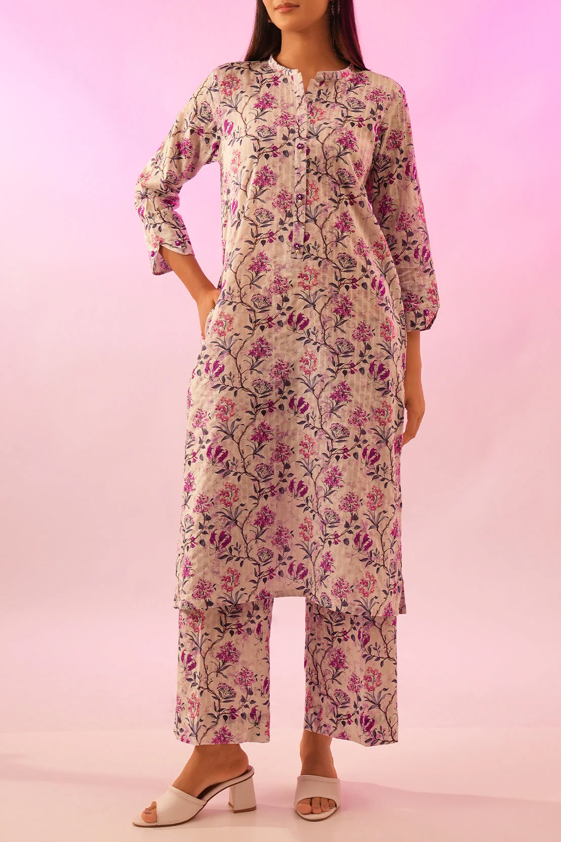 Unstitched Printed Lawn 2 Piece (Shirt/Trouser) - Image 3