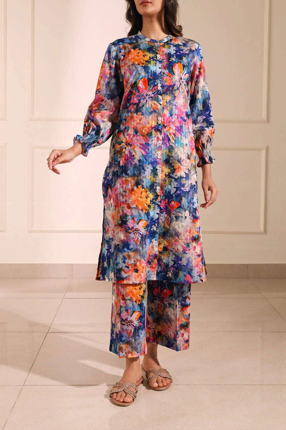 Unstitched Printed Lawn 2 Piece (Shirt/Trouser) - Image 2