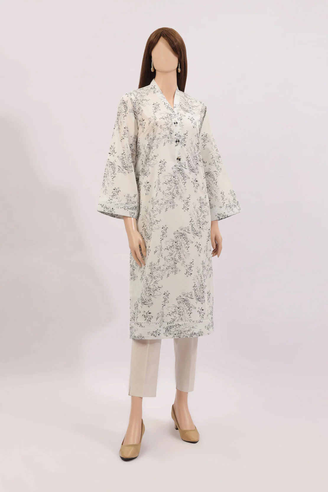 Unstitched Printed Lawn 2 Piece (Shirt/Trouser)