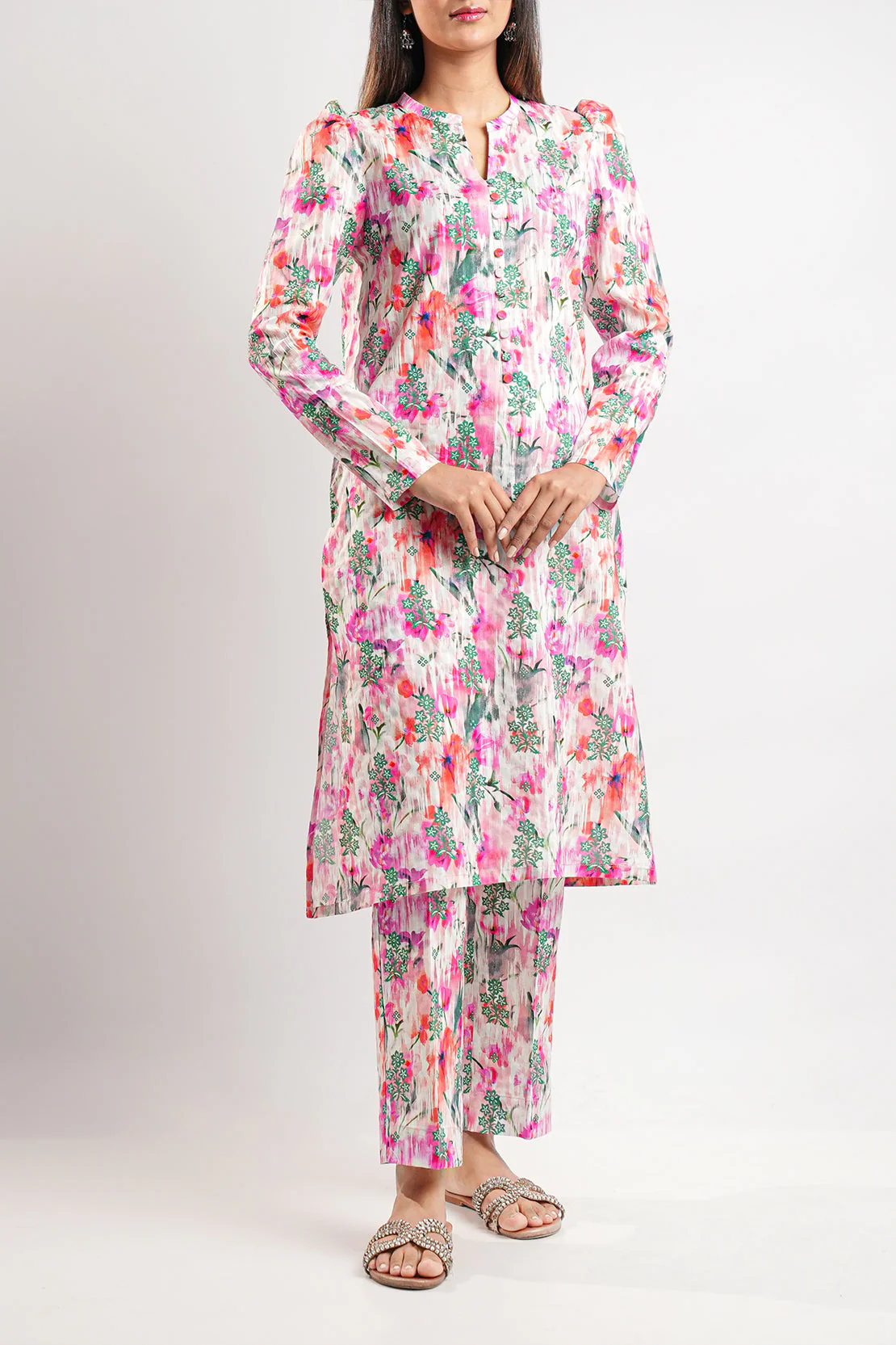 Unstitched Printed Lawn 2 Piece Shirt/Trouser - Image 3