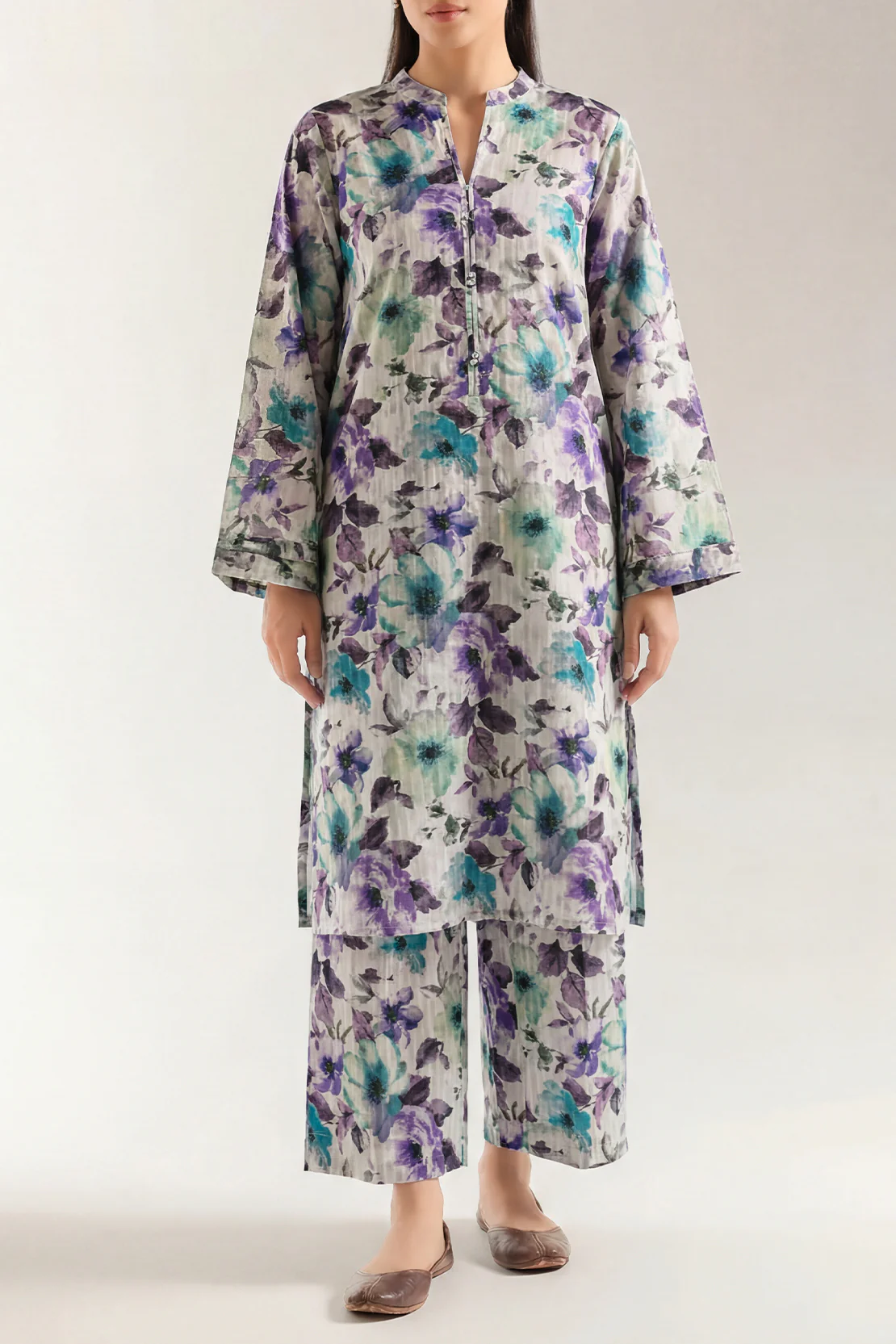Unstitched Printed Lawn 2 Piece (Shirt/Trouser)