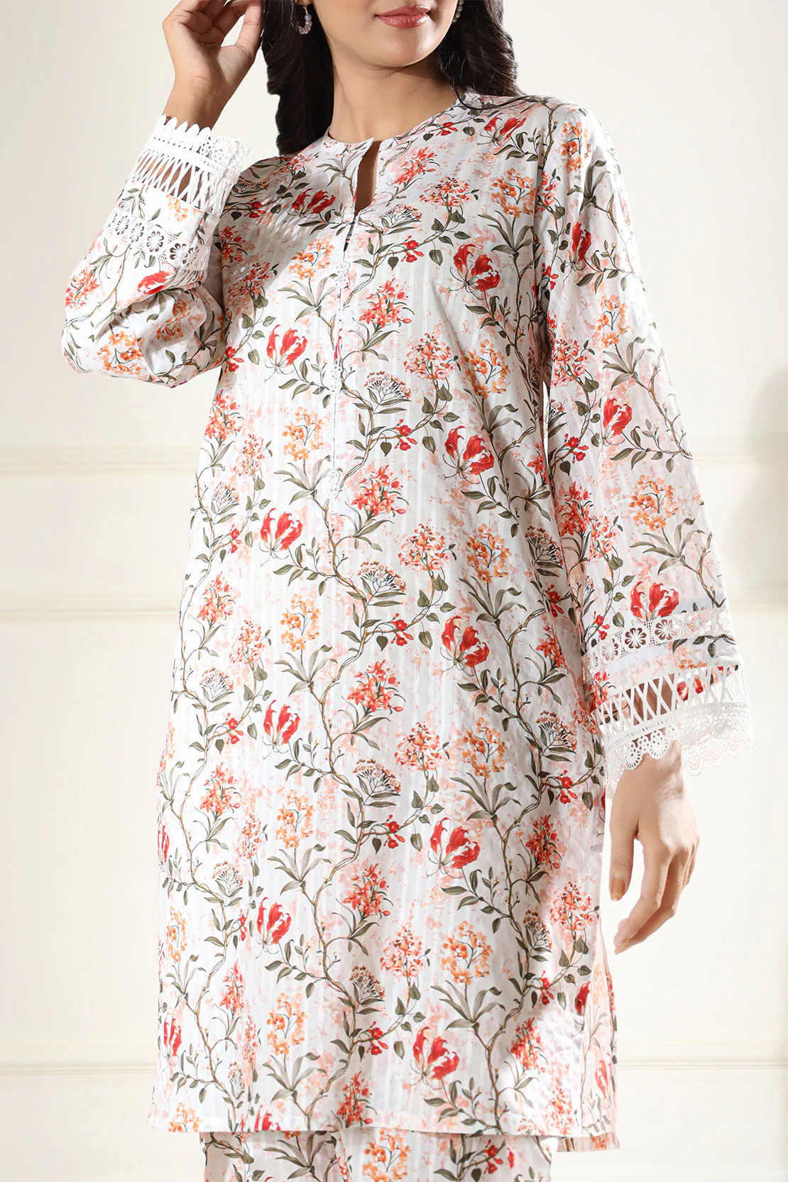 Unstitched Printed Lawn 2 Piece (Shirt/Trouser) - Image 2