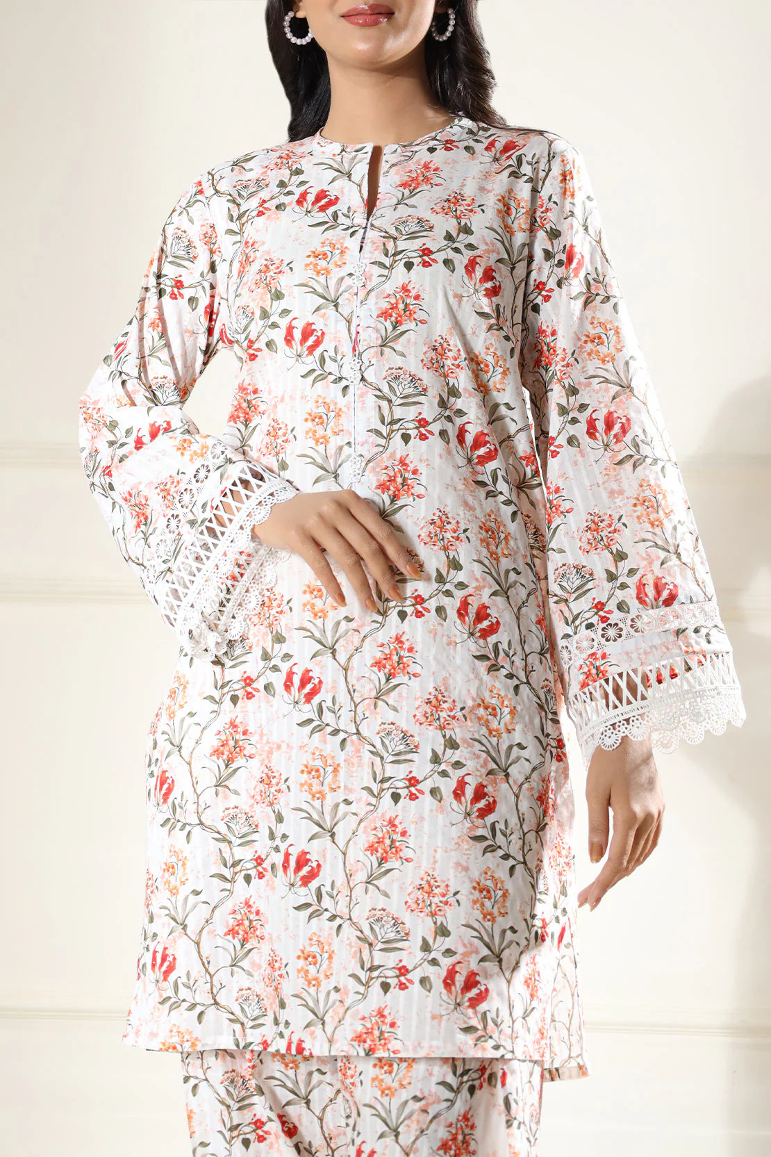 Unstitched Printed Lawn 2 Piece (Shirt/Trouser) - Image 3
