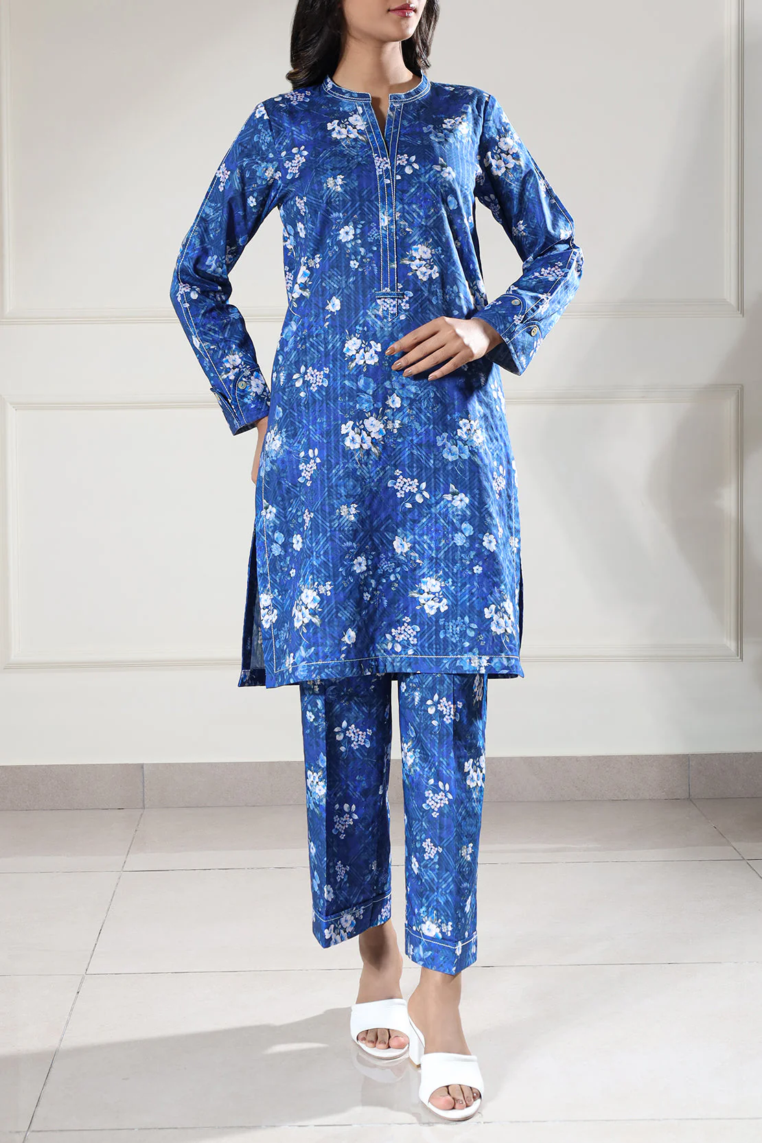 Unstitched Printed Lawn 2 Piece (Shirt/Trouser) - Image 3