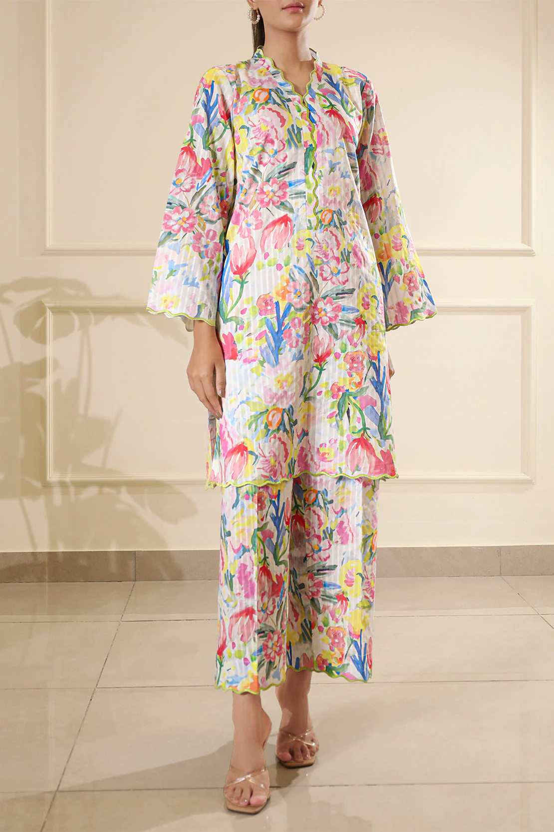 Unstitched Printed Lawn 2 Piece (Shirt/Trouser)