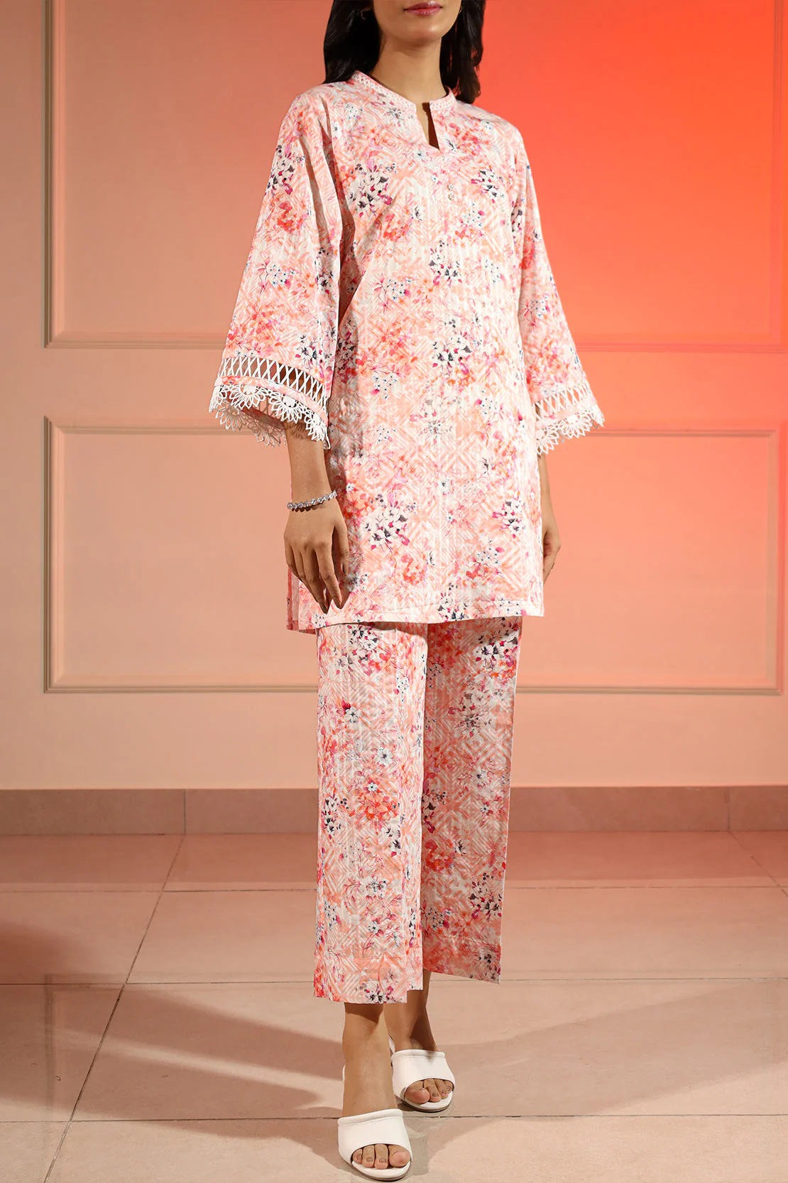 Unstitched Printed Lawn 2 Piece (Shirt/Trouser) - Image 2