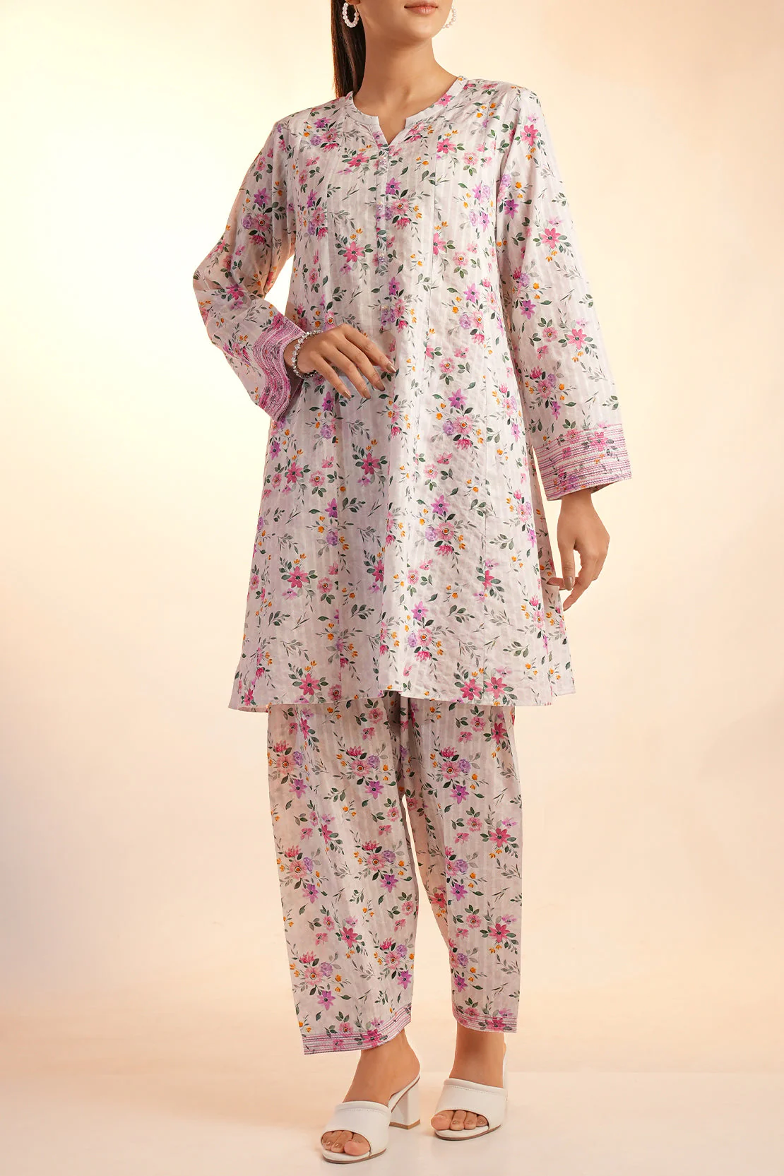 Unstitched Printed Lawn 2 Piece (Shirt/Trouser) - Image 2