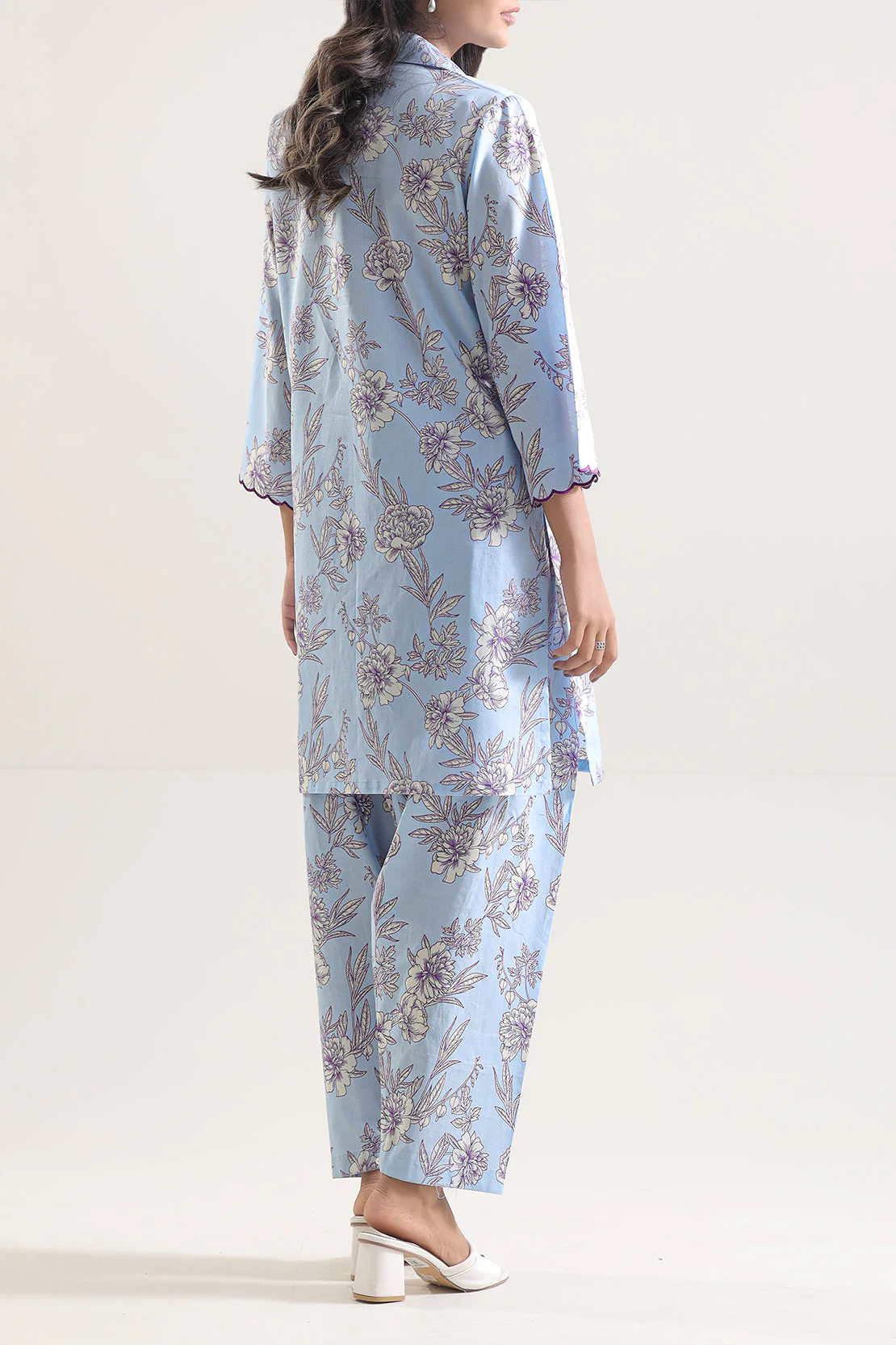Unstitched Printed Lawn 2 Piece (Shirt/Trouser) - Image 2