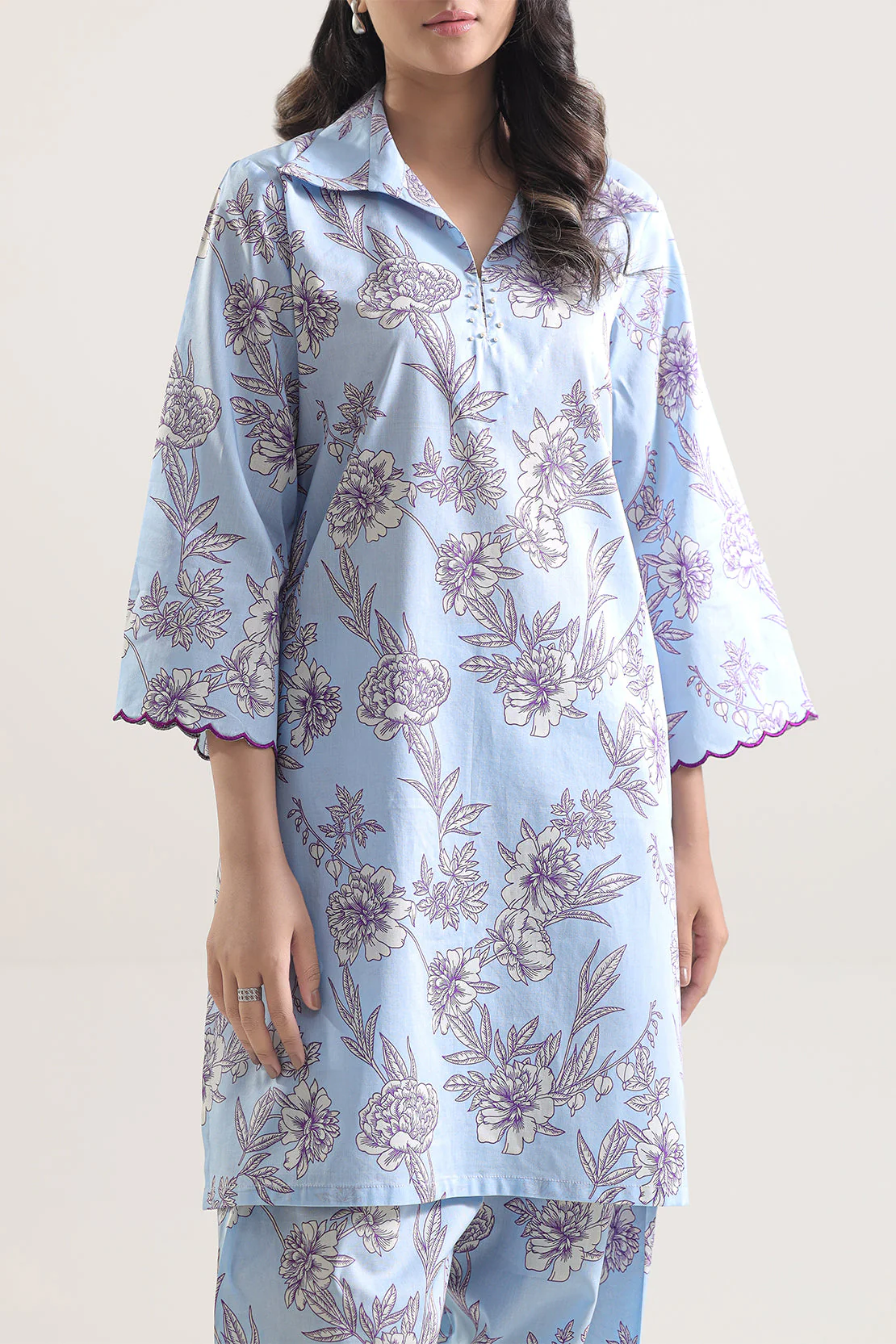 Unstitched Printed Lawn 2 Piece (Shirt/Trouser) - Image 3