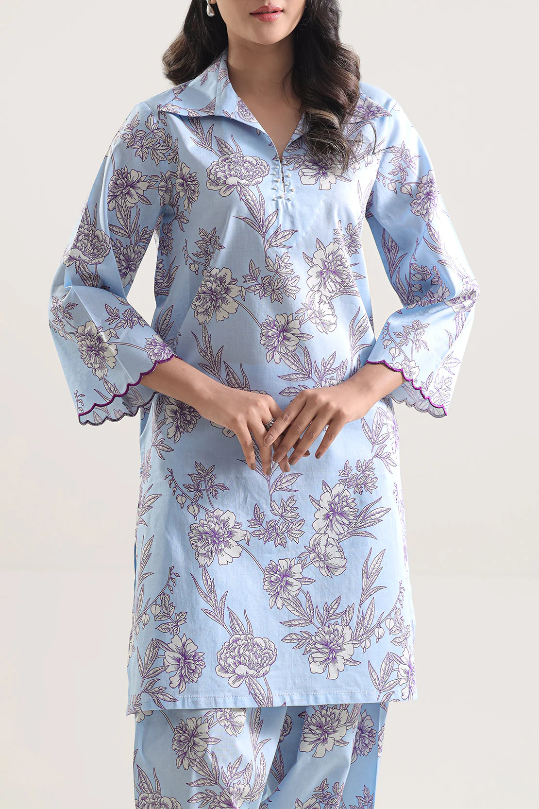 Unstitched Printed Lawn 2 Piece (Shirt/Trouser) - Image 4
