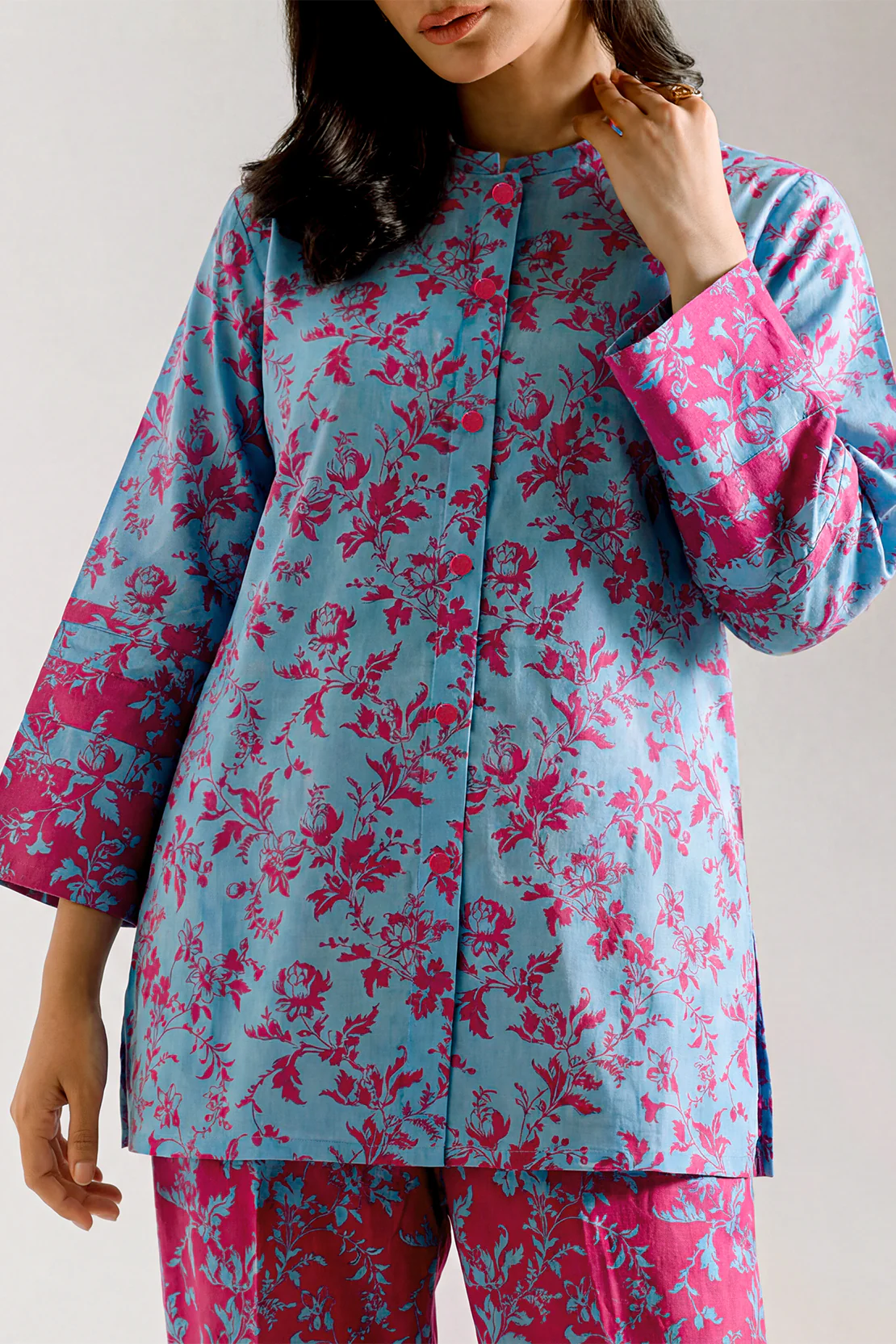 Unstitched Printed Lawn 2 Piece (Shirt/Trouser) - Image 2