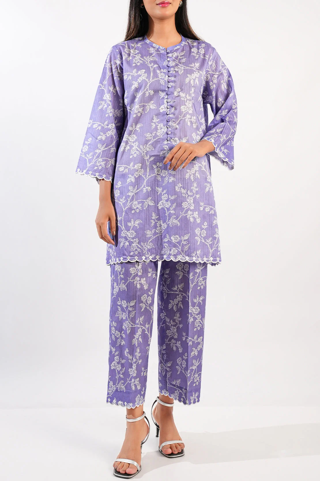 Unstitched Printed Lawn 2 Piece (Shirt/Trouser)